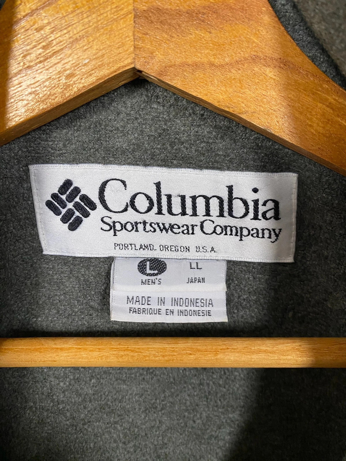 Veste Légère Vintage Black Windbreaker Jacket Columbia Noir - L (A50)