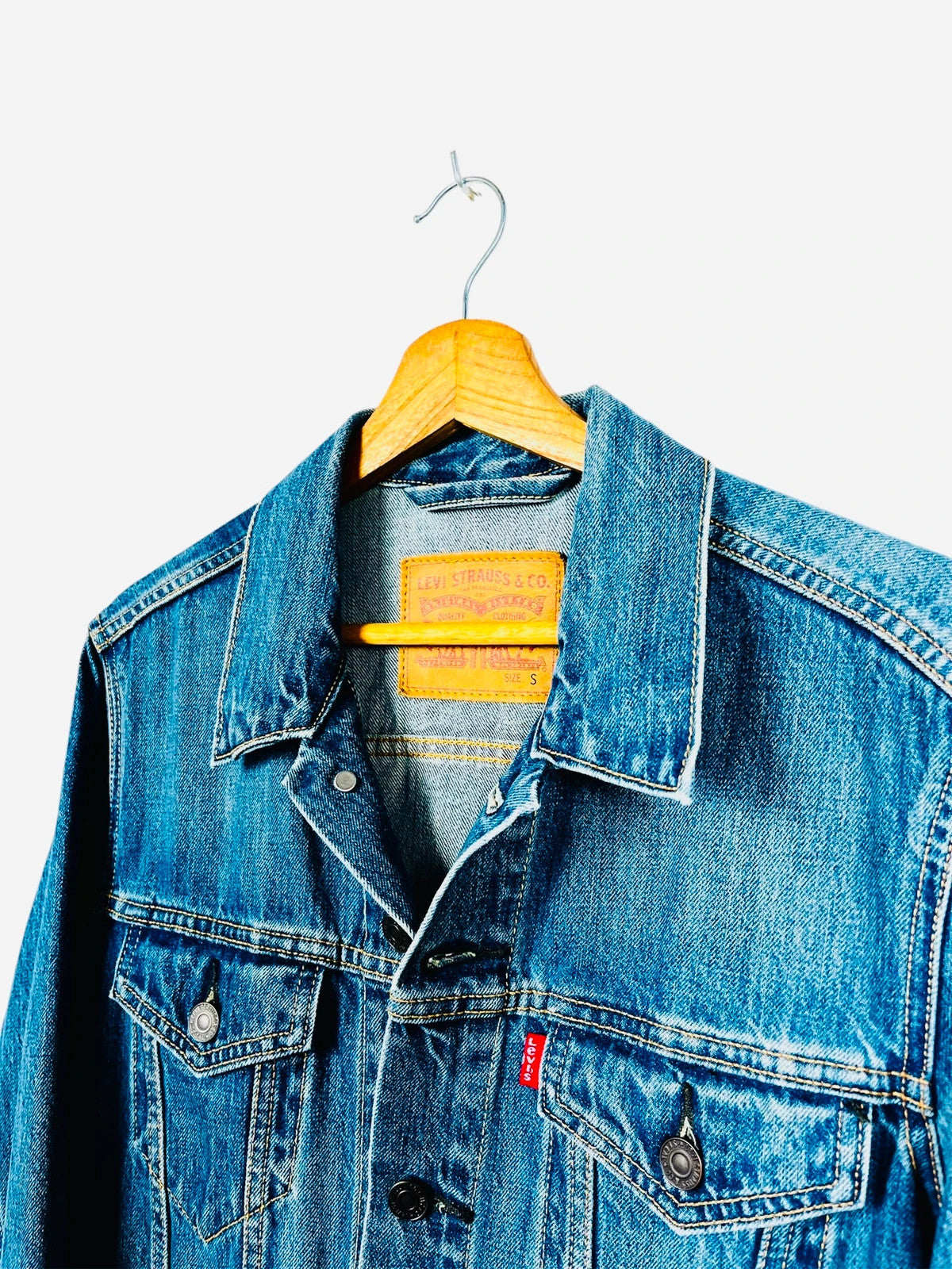 Veste en Jean Levi’s Bleu Vintage Jacket Denim - S (A110)