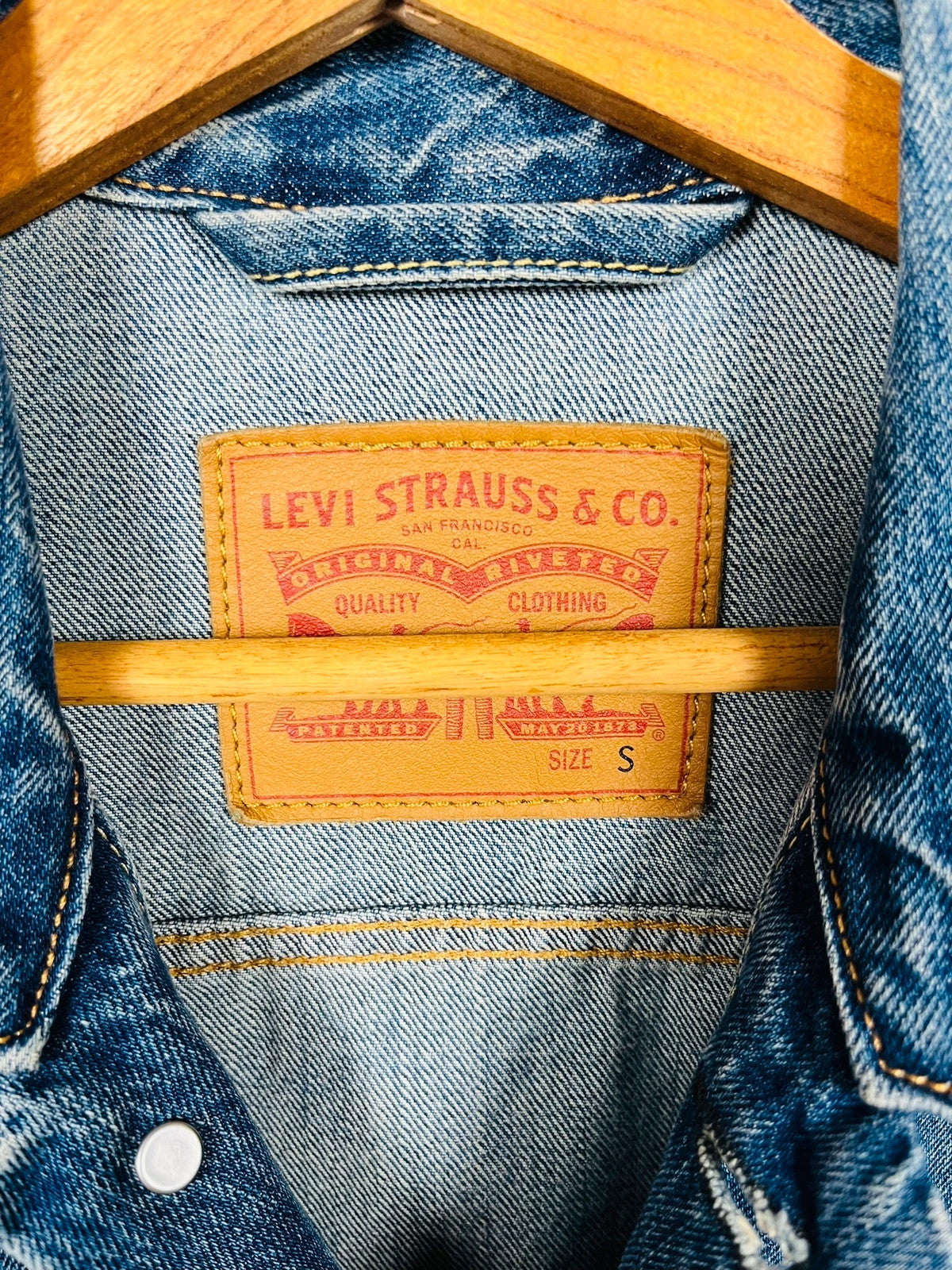 Veste en Jean Levi’s Bleu Vintage Jacket Denim - S (A110)