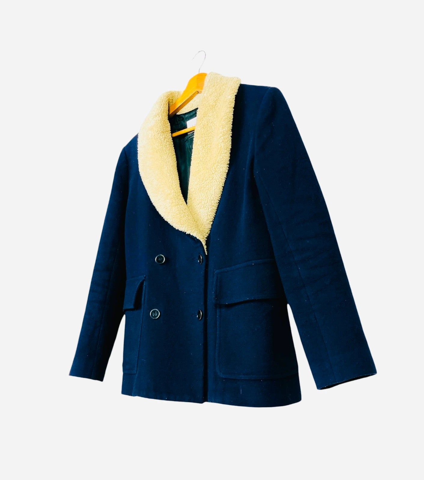 Manteau Sherpa Sandro Jacket Prenium Luxury Marine - M (A107)