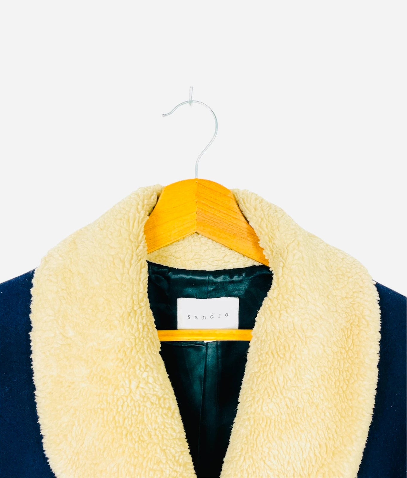 Manteau Sherpa Sandro Jacket Prenium Luxury Marine - M (A107)