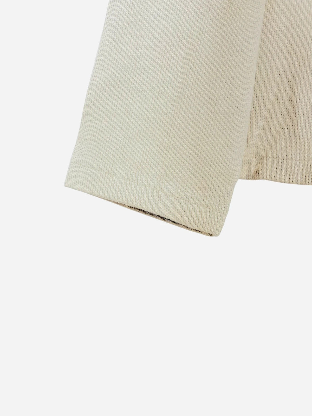 Pull Crewneck Sweat Eden Park Beige Logo Brodé - L (A20)