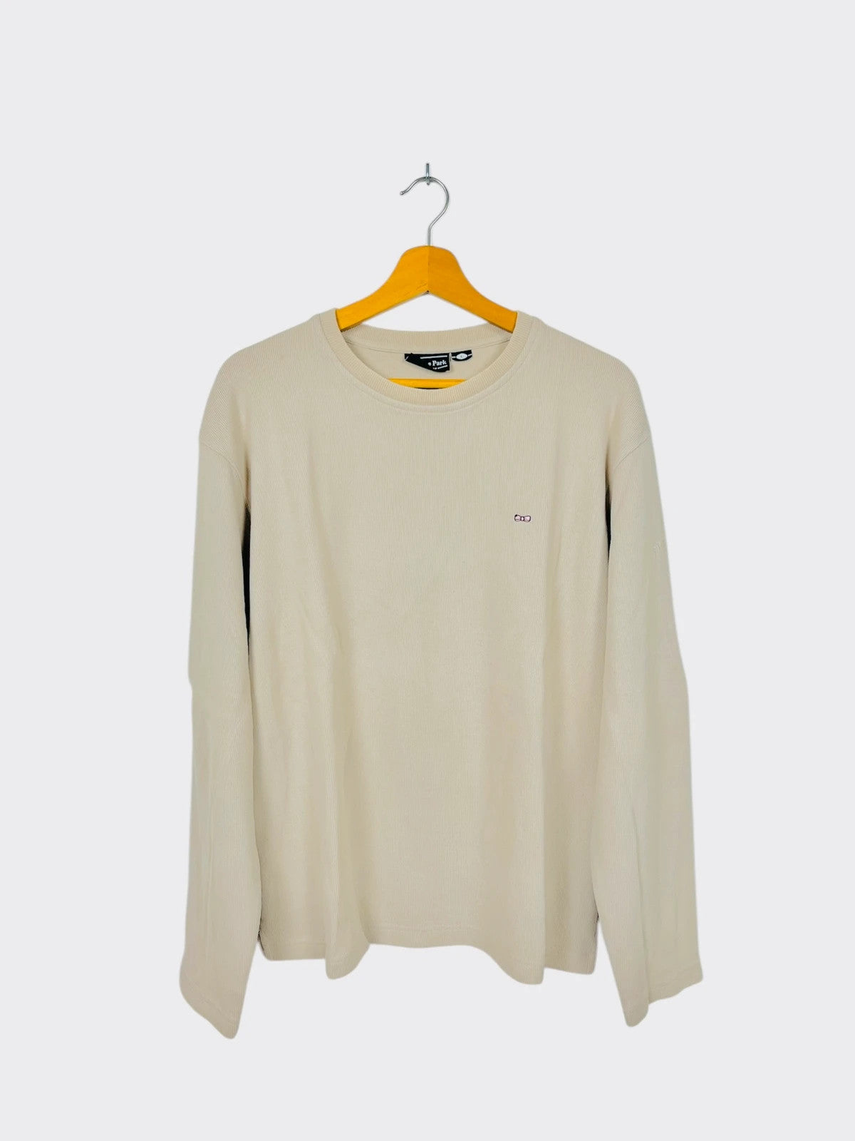Pull Crewneck Sweat Eden Park Beige Logo Brodé - L (A20)
