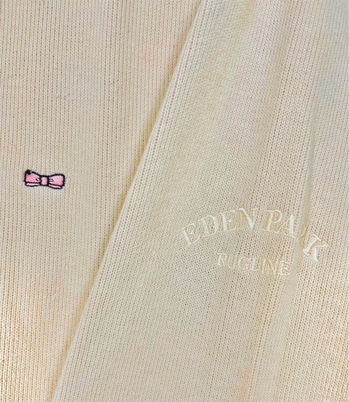 Pull Crewneck Sweat Eden Park Beige Logo Brodé - L (A20)