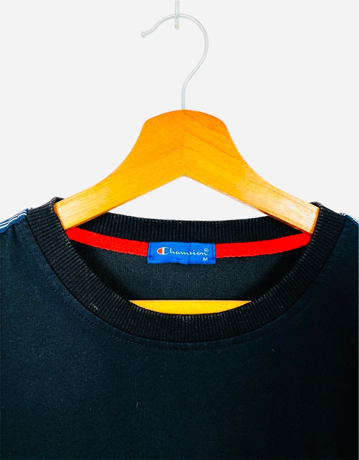 Sweat Pull Crewneck Vintage Sport NBA Champion Y2K Noir - M (A89)