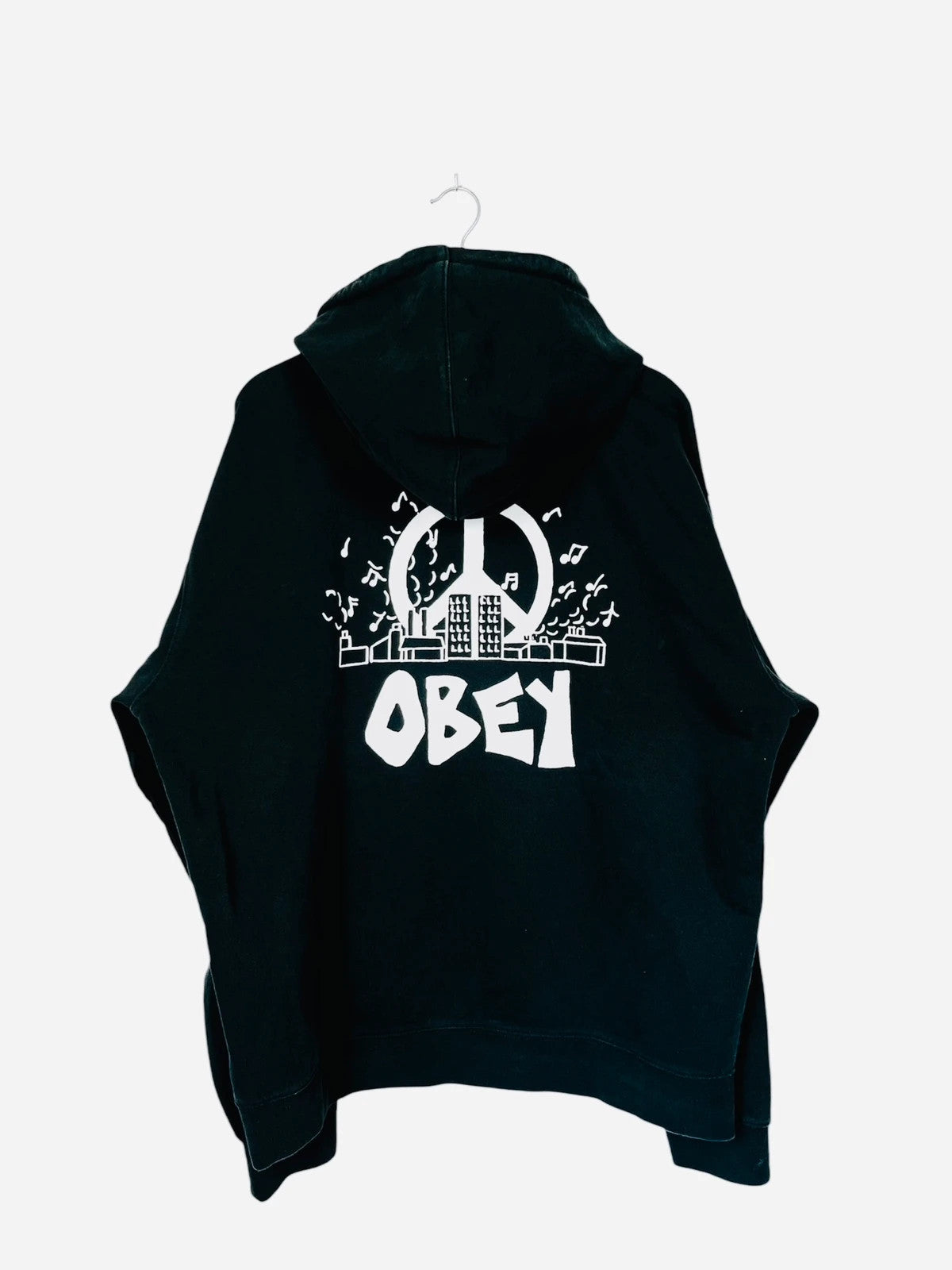 Hoodies à capuche Pull Sweat Vintage Noir - XL (A81)
