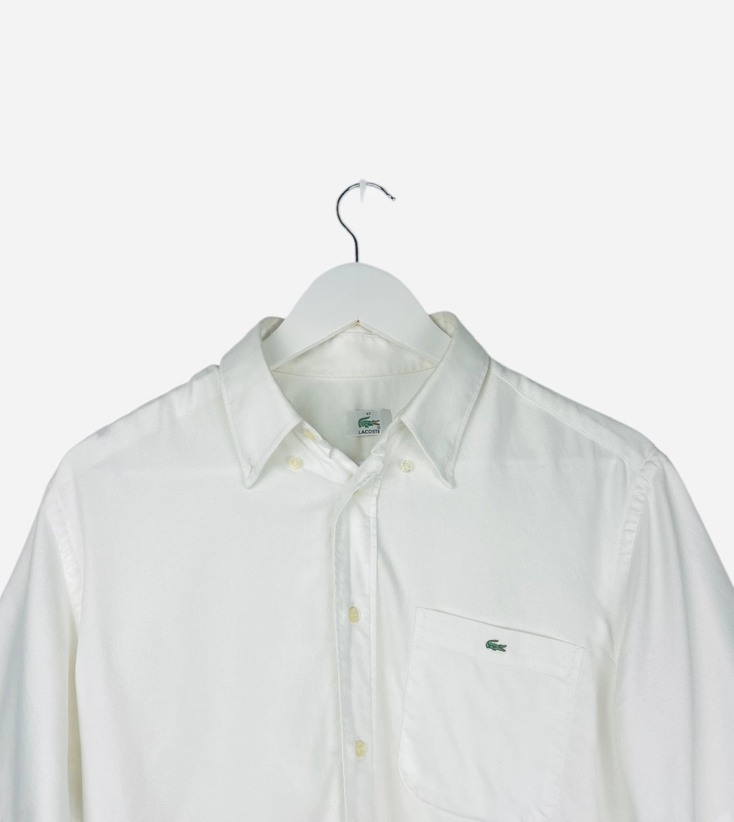 Chemise Lacoste Unie Luxury Summer Blanche - M (B15)