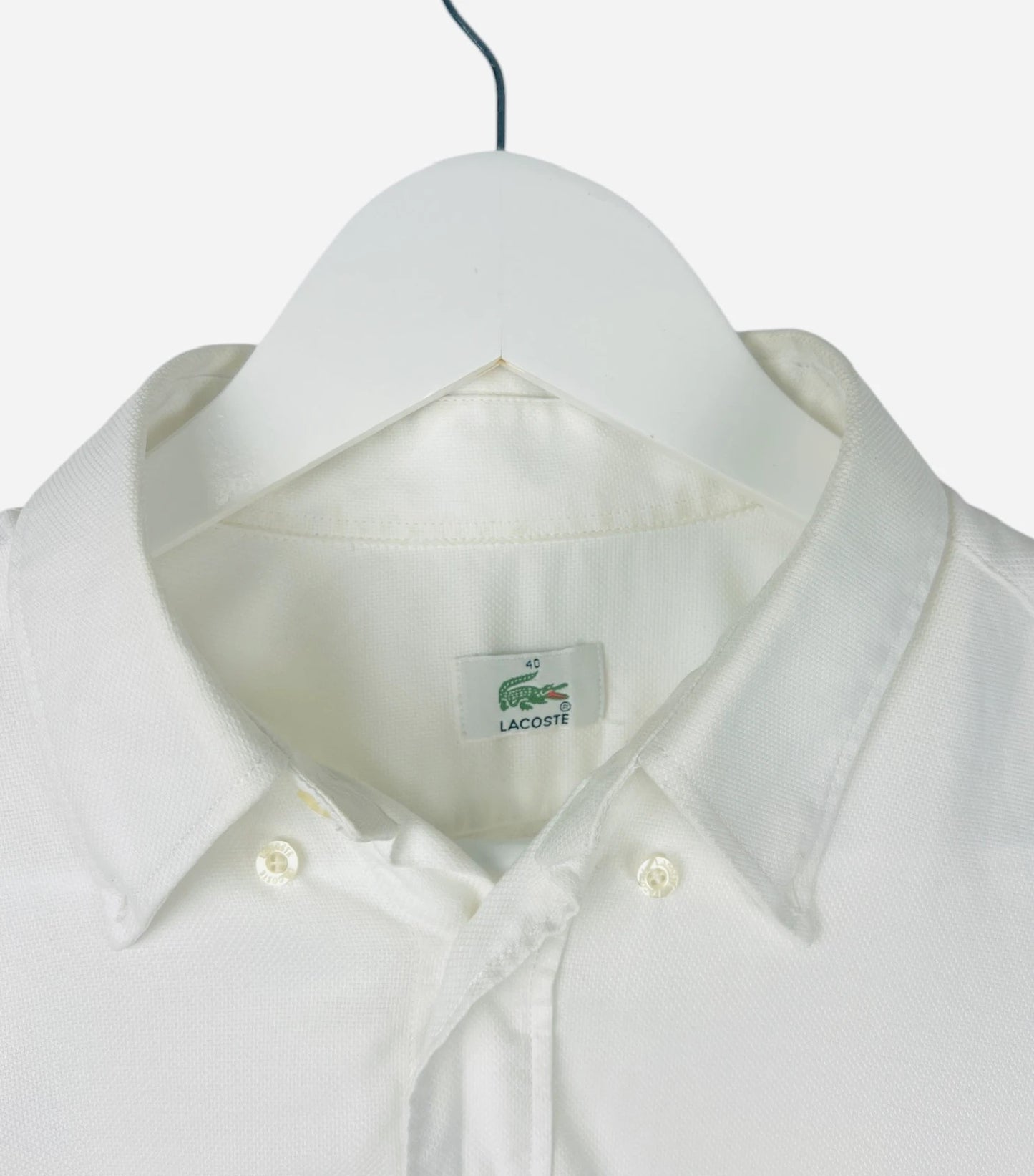 Chemise Lacoste Unie Luxury Summer Blanche - M (B15)
