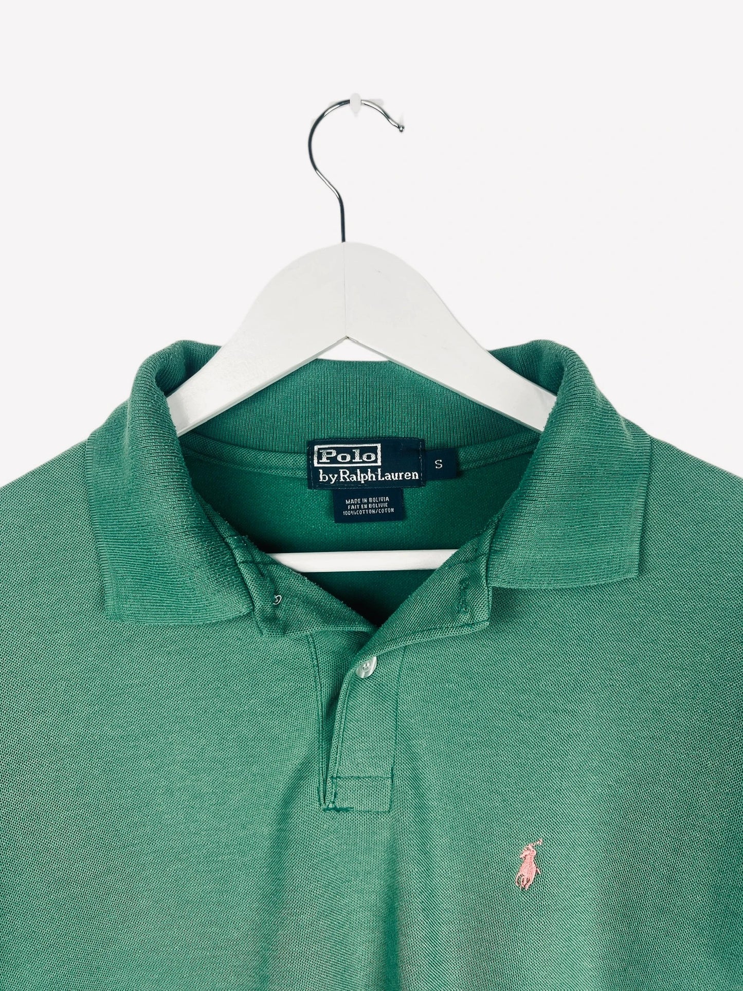 Polo Ralph Lauren Logo Brodé Uni Summer Vert - S (B35)