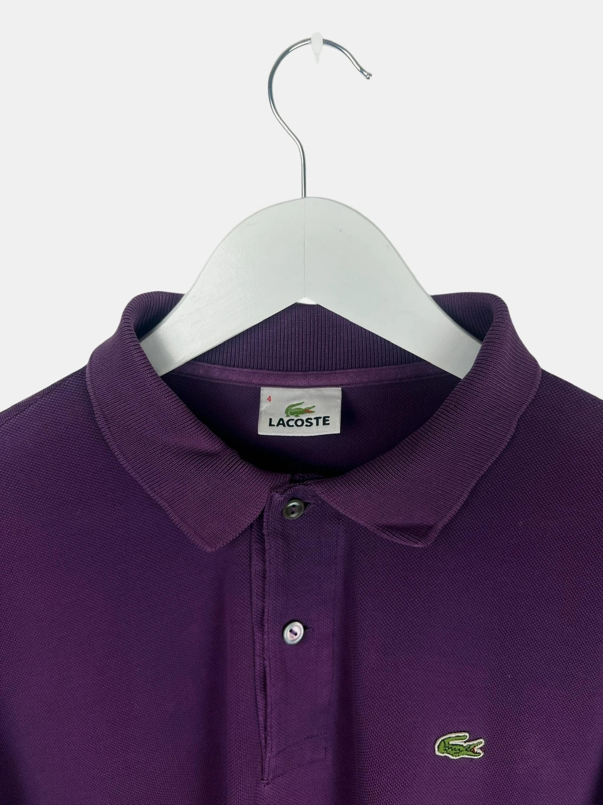 Polo Lacoste Uni Manches Longues Violet - M (B38)