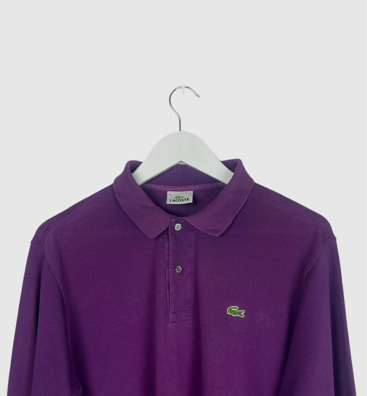 Polo Lacoste Uni Manches Longues Violet - M (B38)