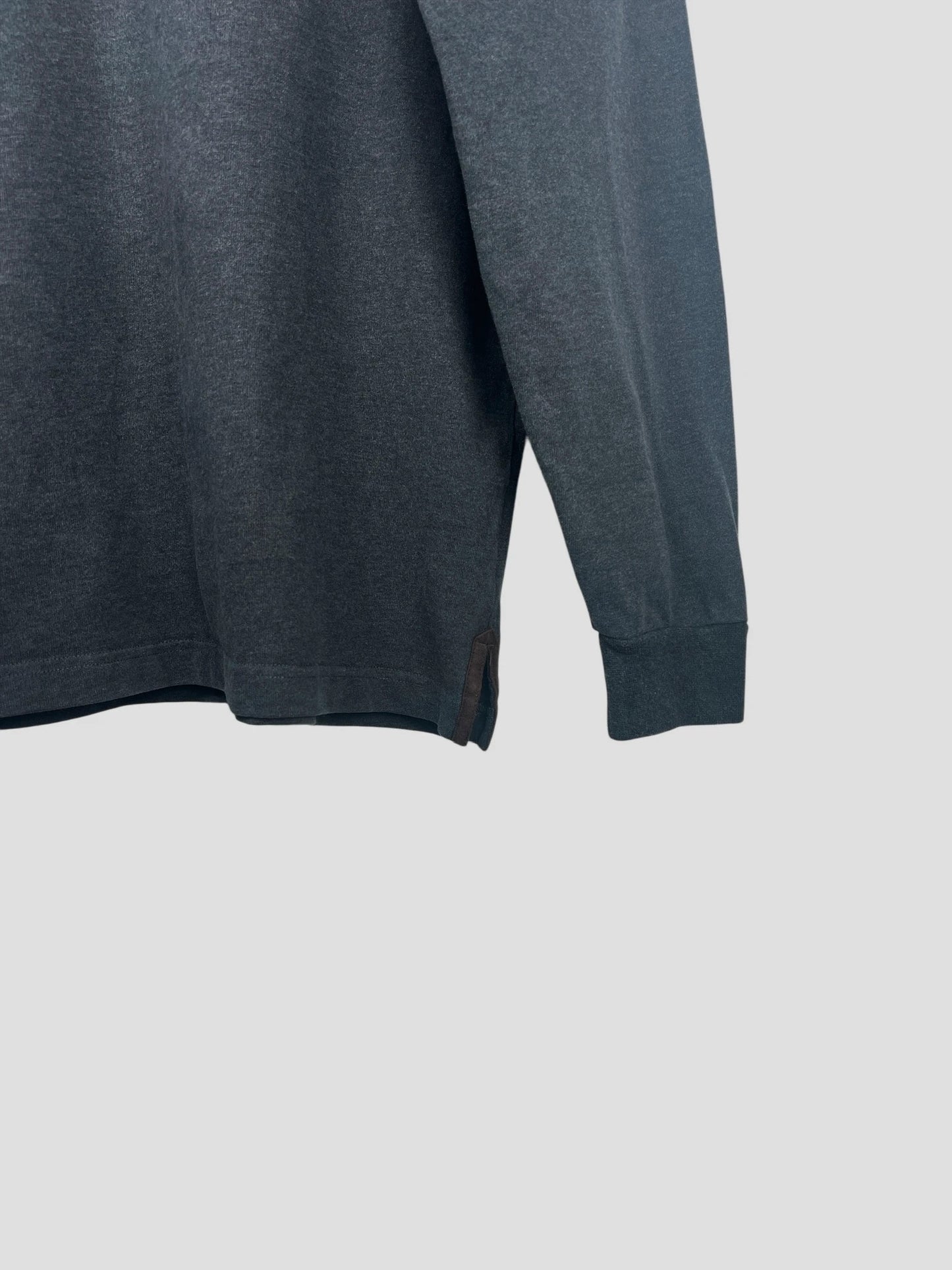 Polo Vicomte Arthur Uni Manches Longues Gris - XL (B43)