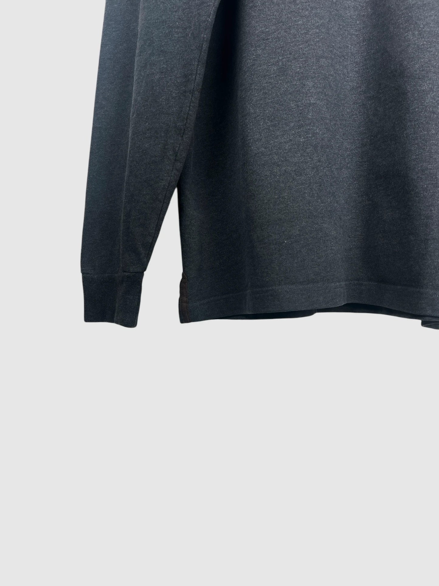 Polo Vicomte Arthur Uni Manches Longues Gris - XL (B43)