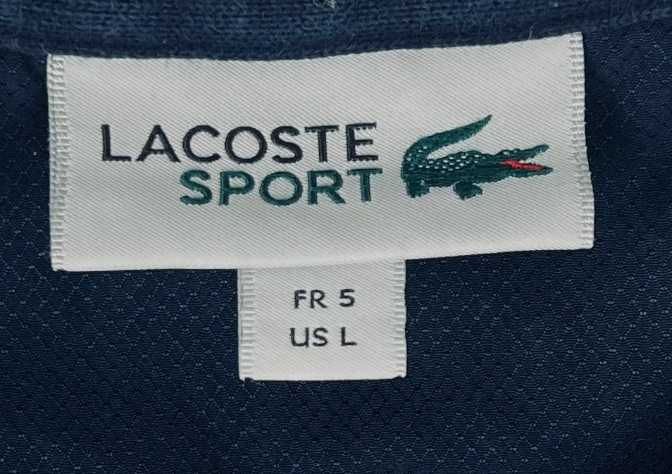 Pull Crewneck Uni Sweat Lacoste Bleu Marine Vintage - L (B08)