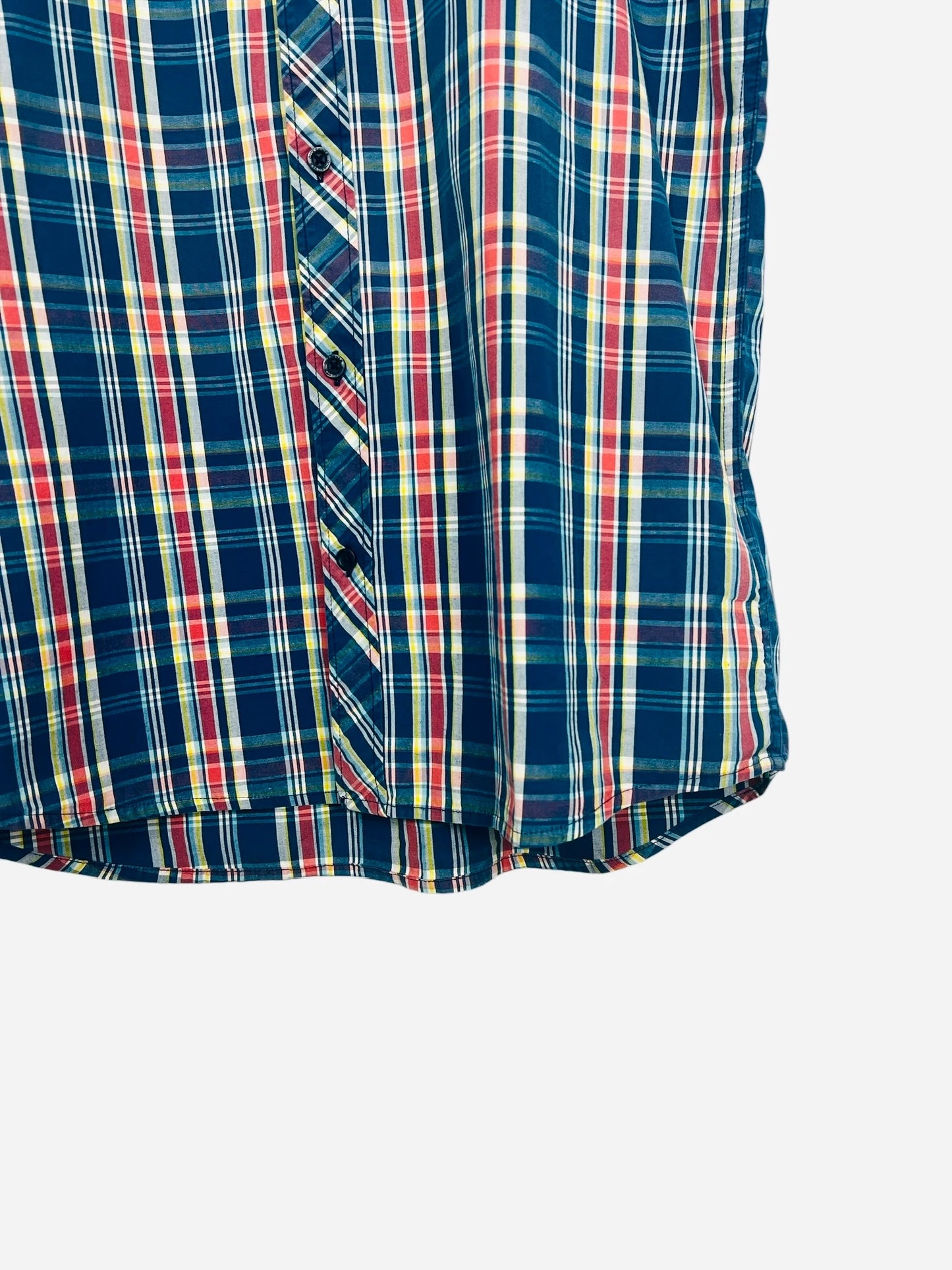 Chemise Quicksilver Vintage Rayée Bleu & Rouge - L (B45)