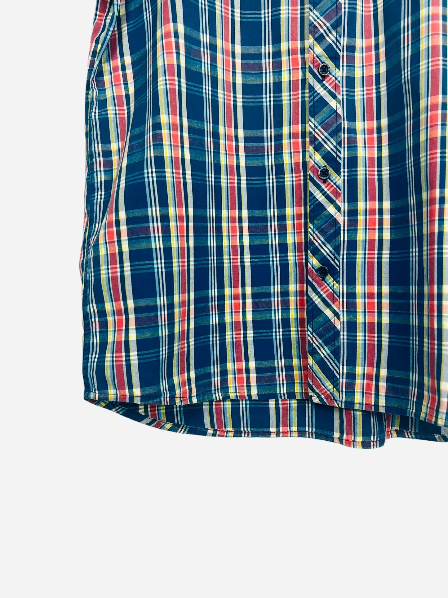 Chemise Quicksilver Vintage Rayée Bleu & Rouge - L (B45)