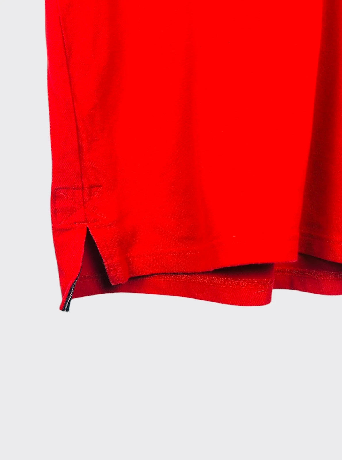Polo Tommy Hilfiger Logo Brodé Marine & Rouge - M (B25)