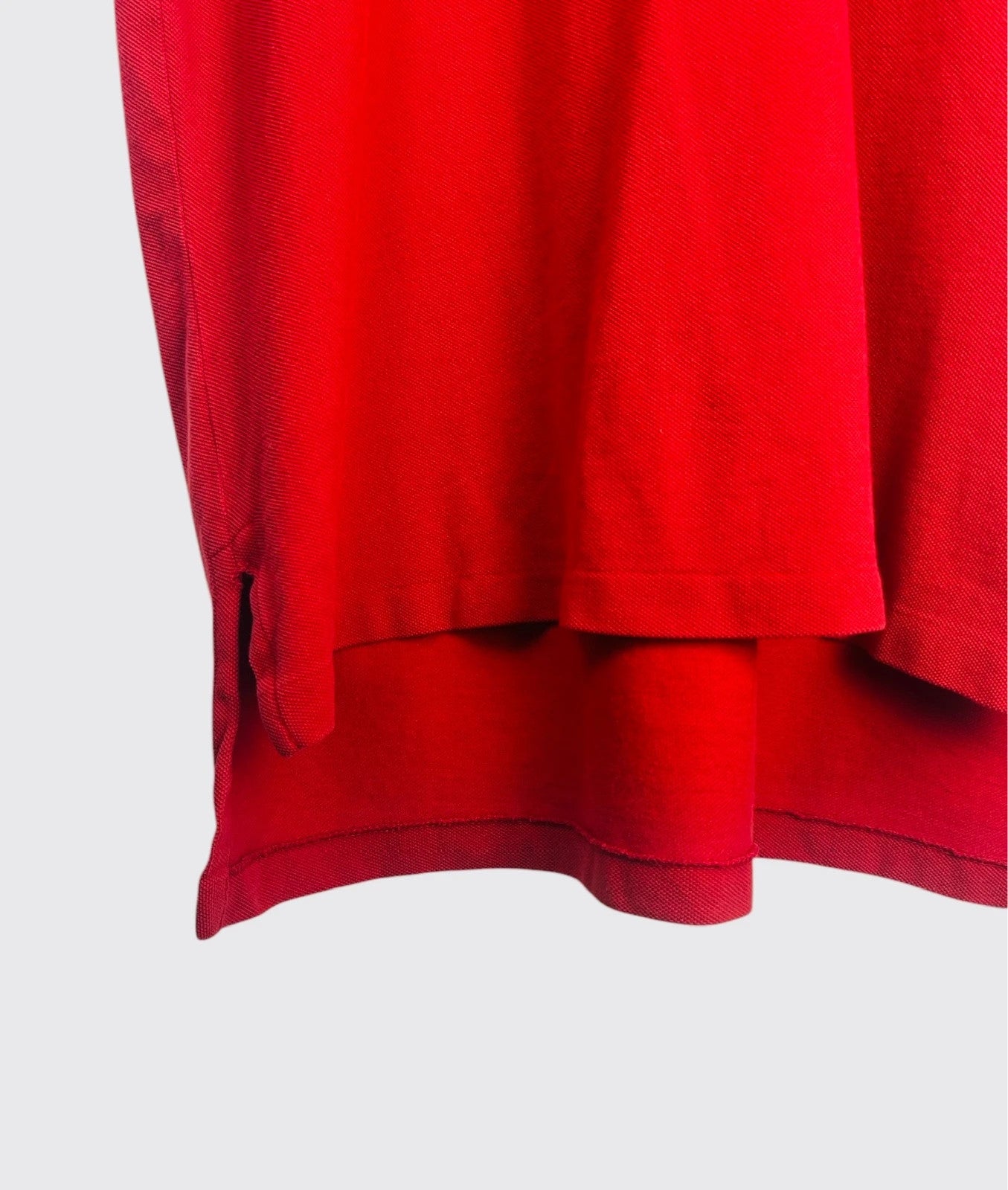 Polo Ralph Lauren Logo Brodé Uni Rouge - L (B23)
