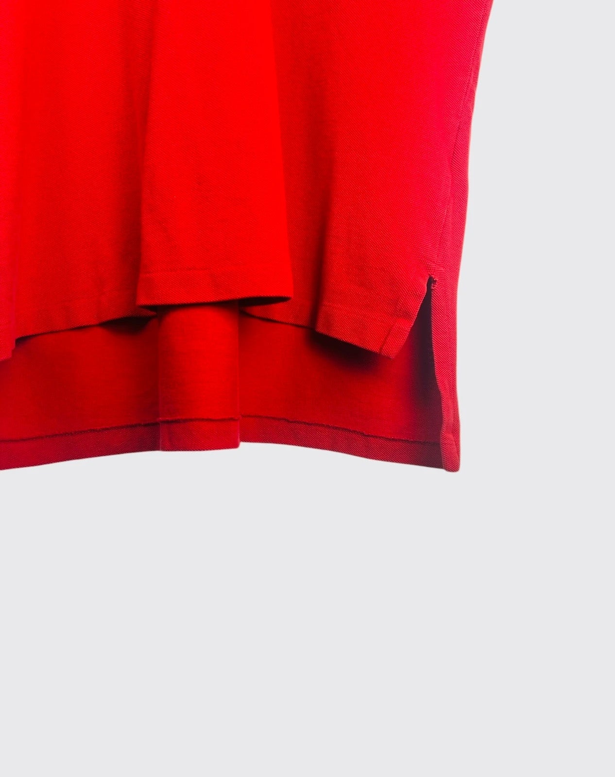 Polo Ralph Lauren Logo Brodé Uni Rouge - L (B23)