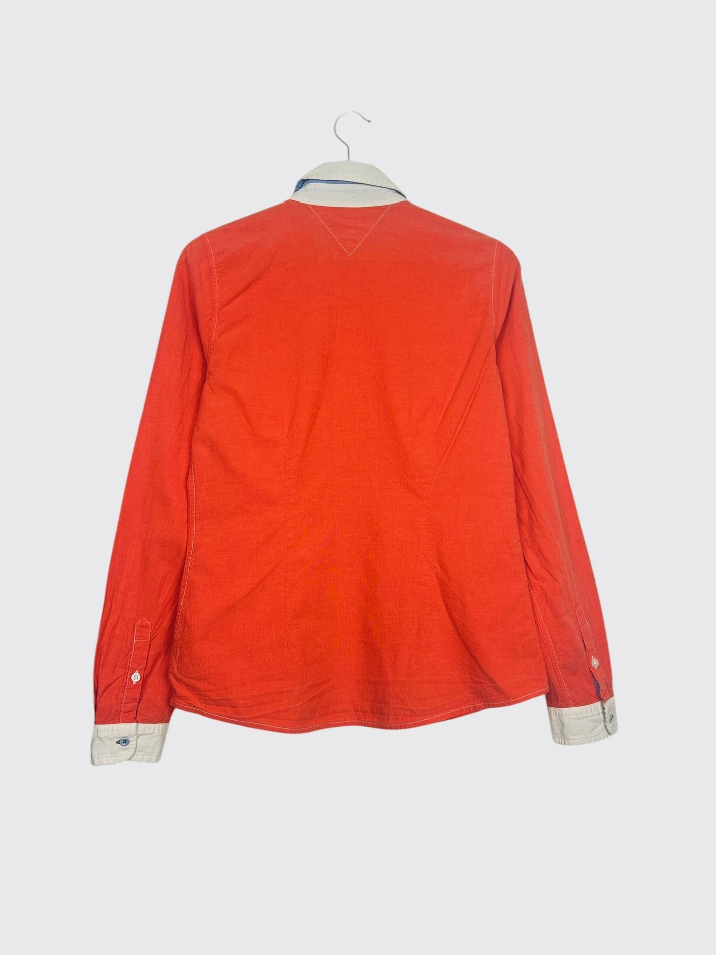 Chemise Tommy Hilfiger Manches Longues Vintage Rose/Orange - M (B56)