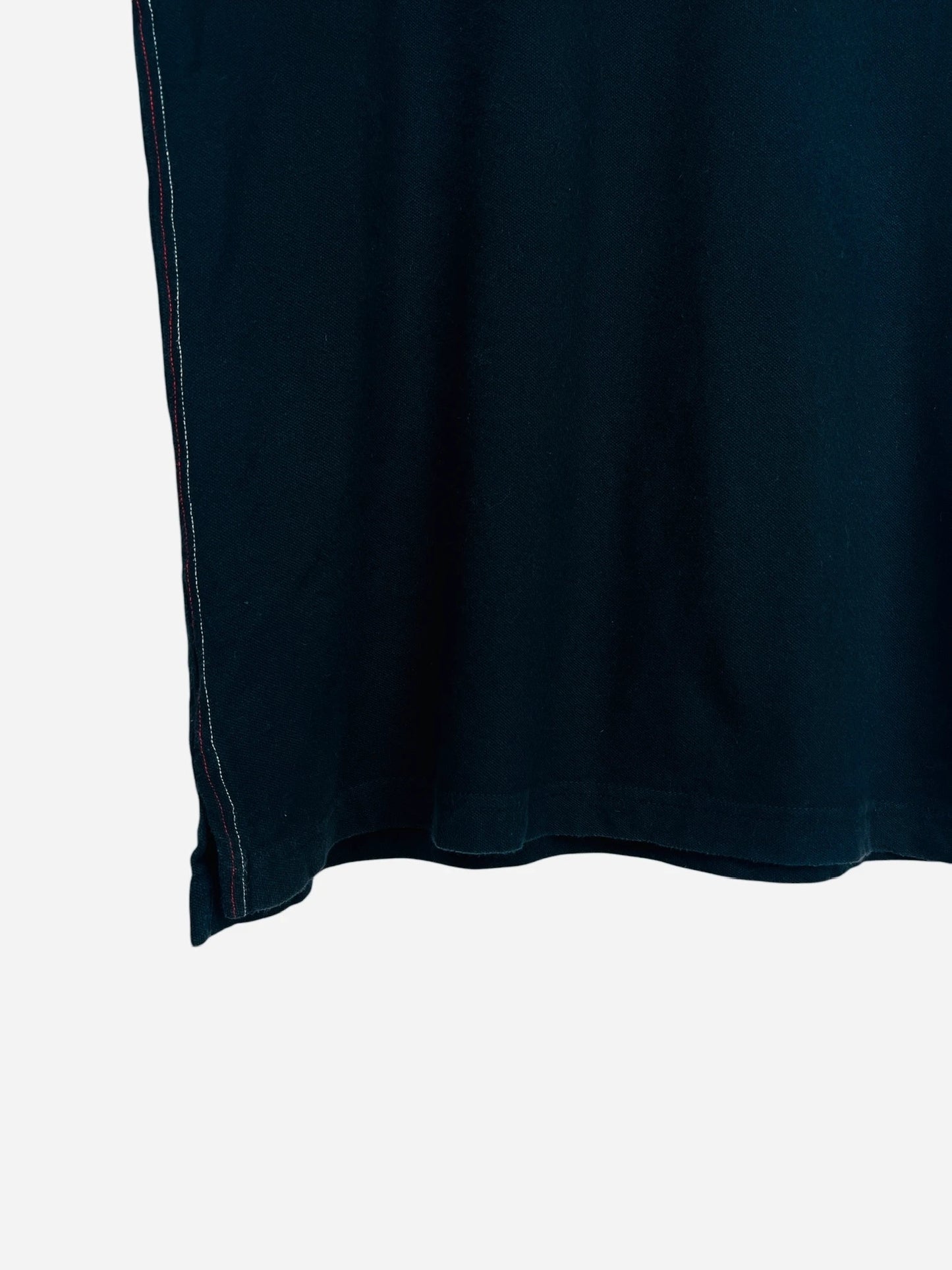 Polo Tommy Hilfiger Logo Brodé Uni Vintage Noir - XL (B57)