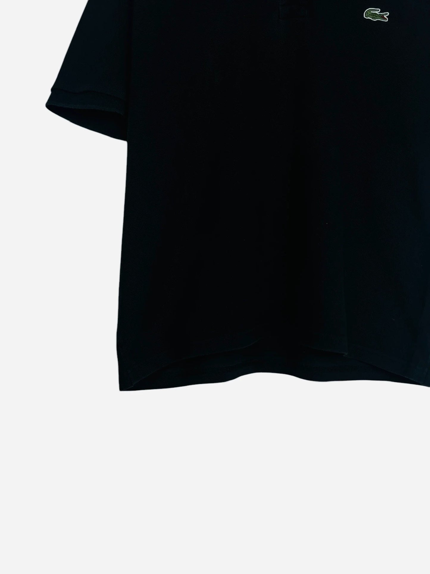 Polo Lacoste Brodé Uni Vintage Summer Noir - M (B58)