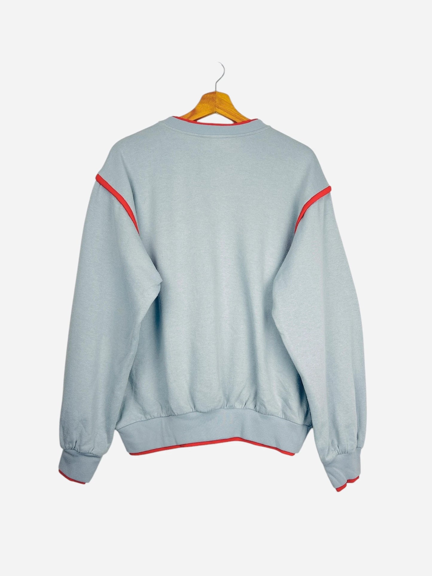 Sweat Pull Crewneck Lacoste Vintage Gris & Rouge 90' - L (B59)