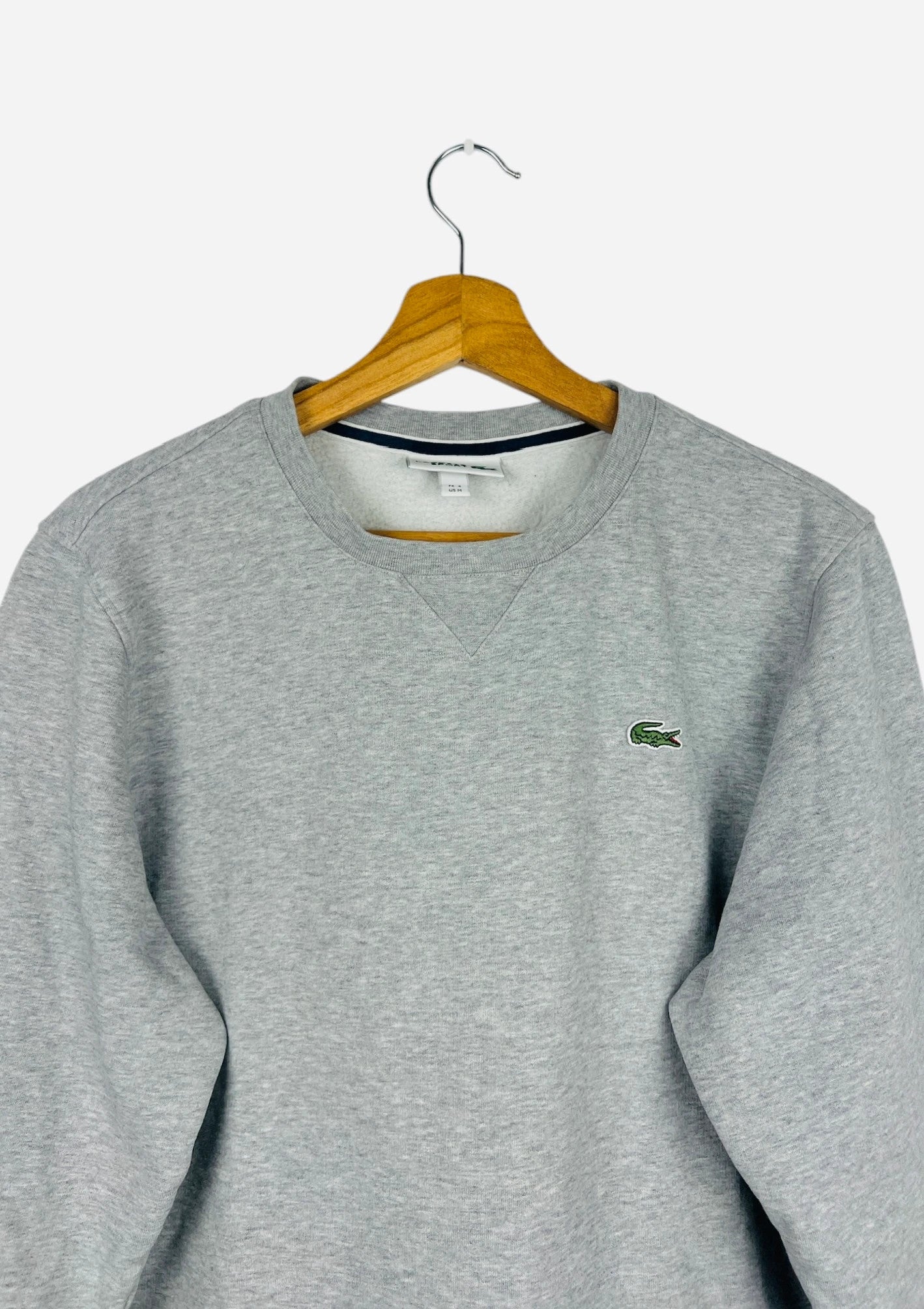 Sweat Pull Crewneck Lacoste Vintage Gris 90' - M (B71)