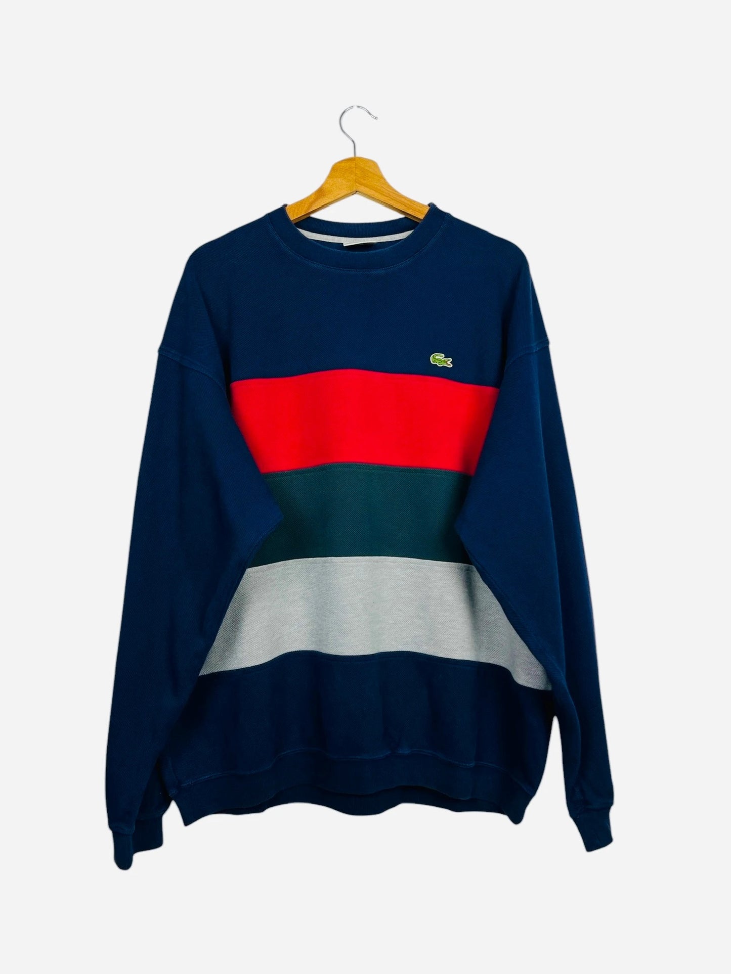 Pull Crewneck Col U Sweat Lacoste Marine - XL (B76)