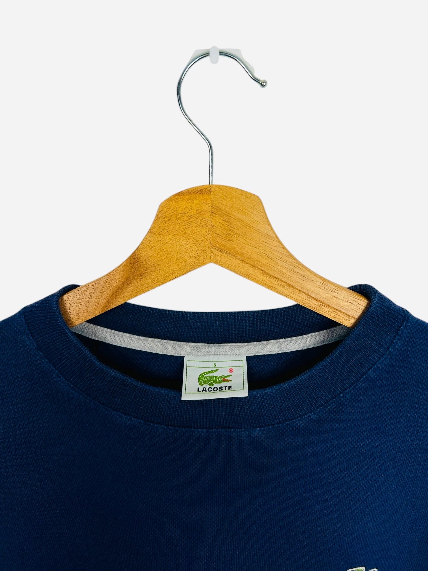 Pull Crewneck Col U Sweat Lacoste Marine - XL (B76)