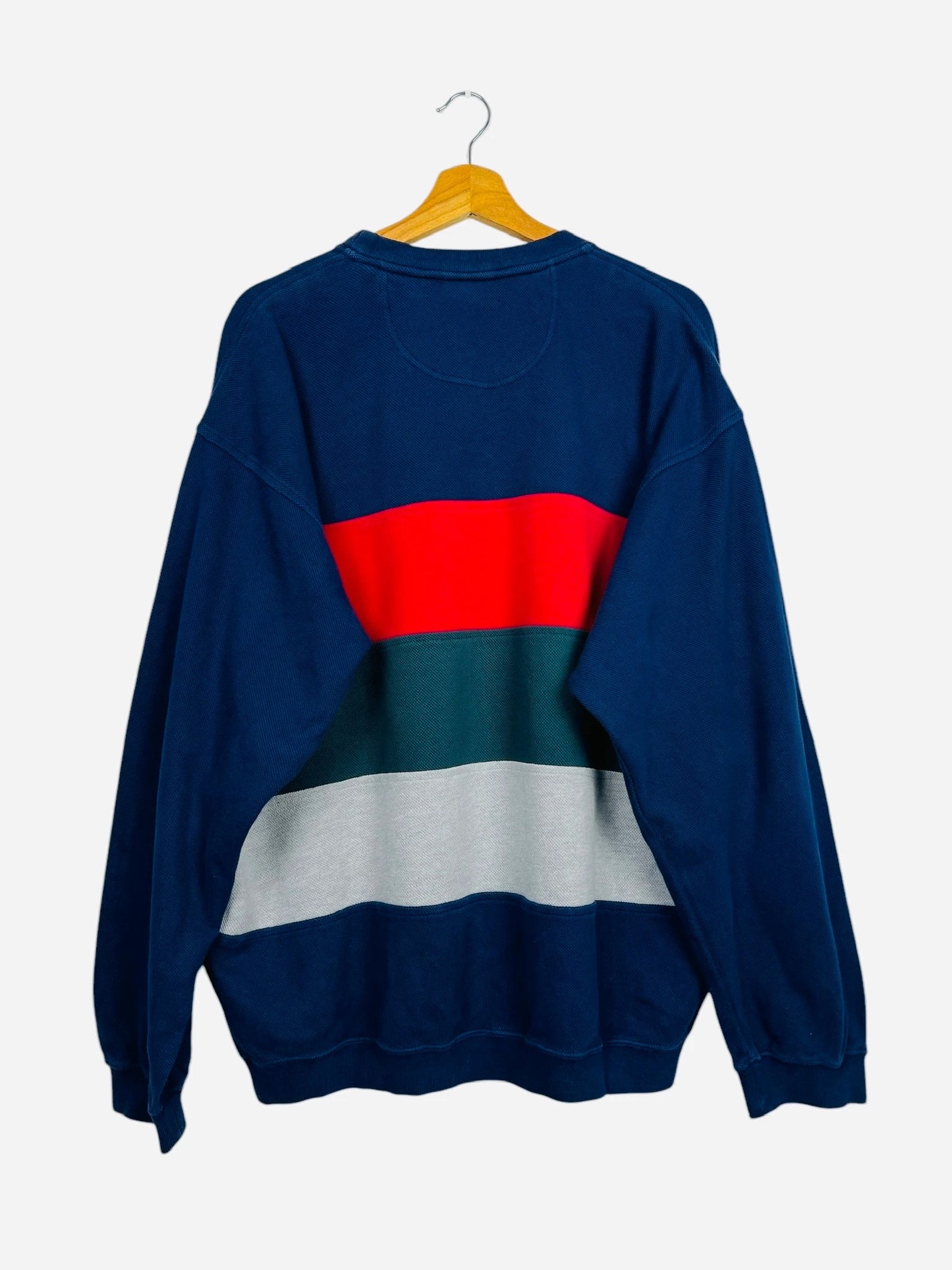 Pull Crewneck Col U Sweat Lacoste Marine - XL (B76)