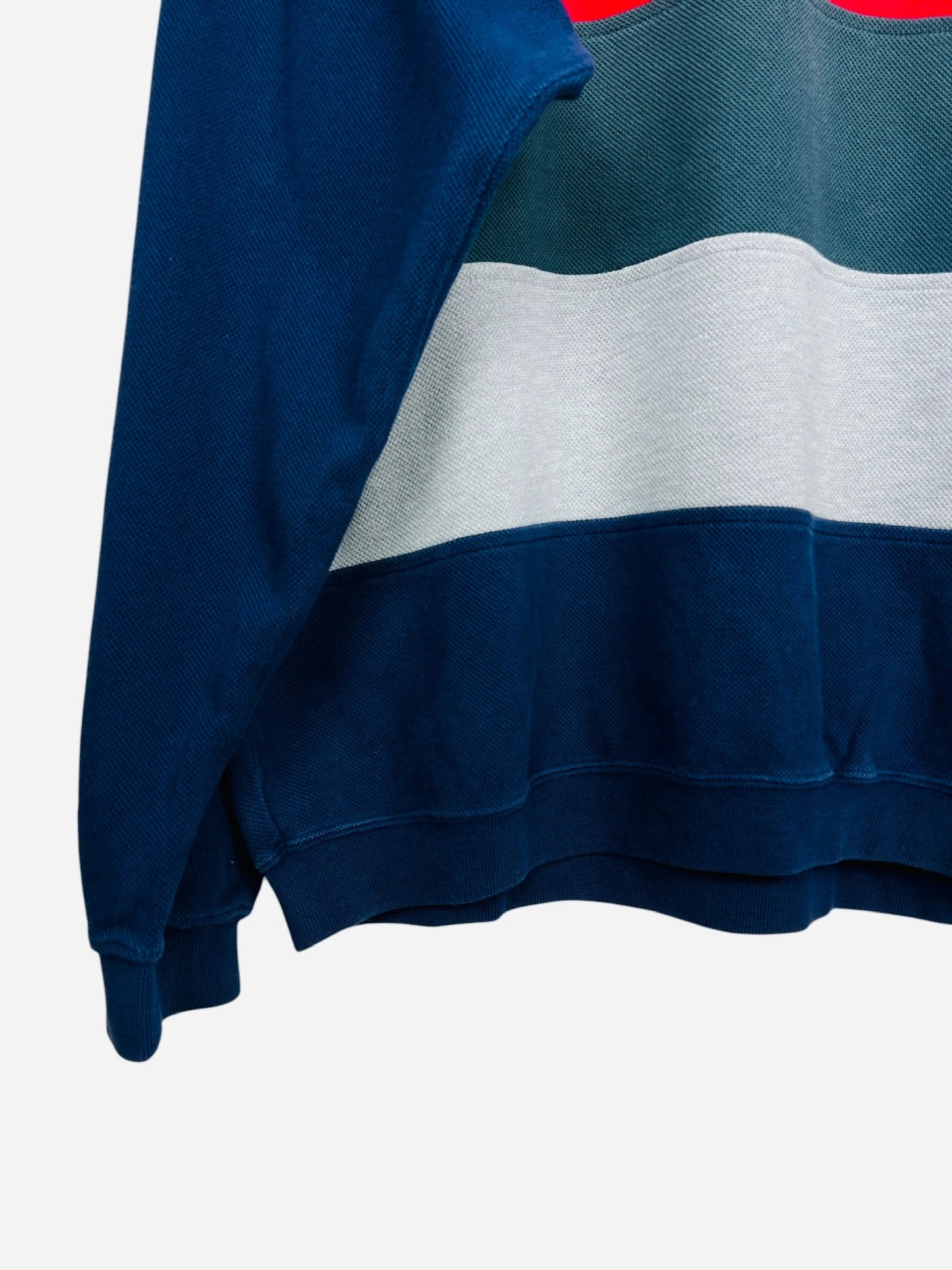 Pull Crewneck Col U Sweat Lacoste Marine - XL (B76)