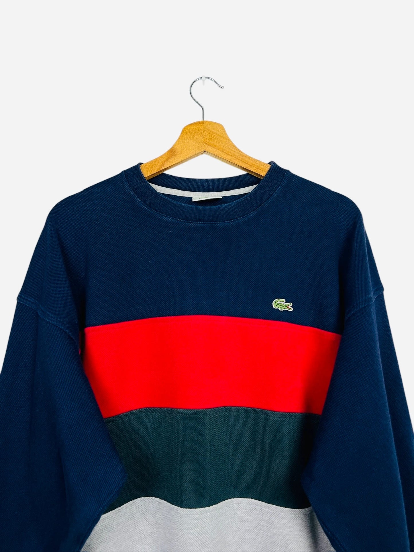 Pull Crewneck Col U Sweat Lacoste Marine - XL (B76)