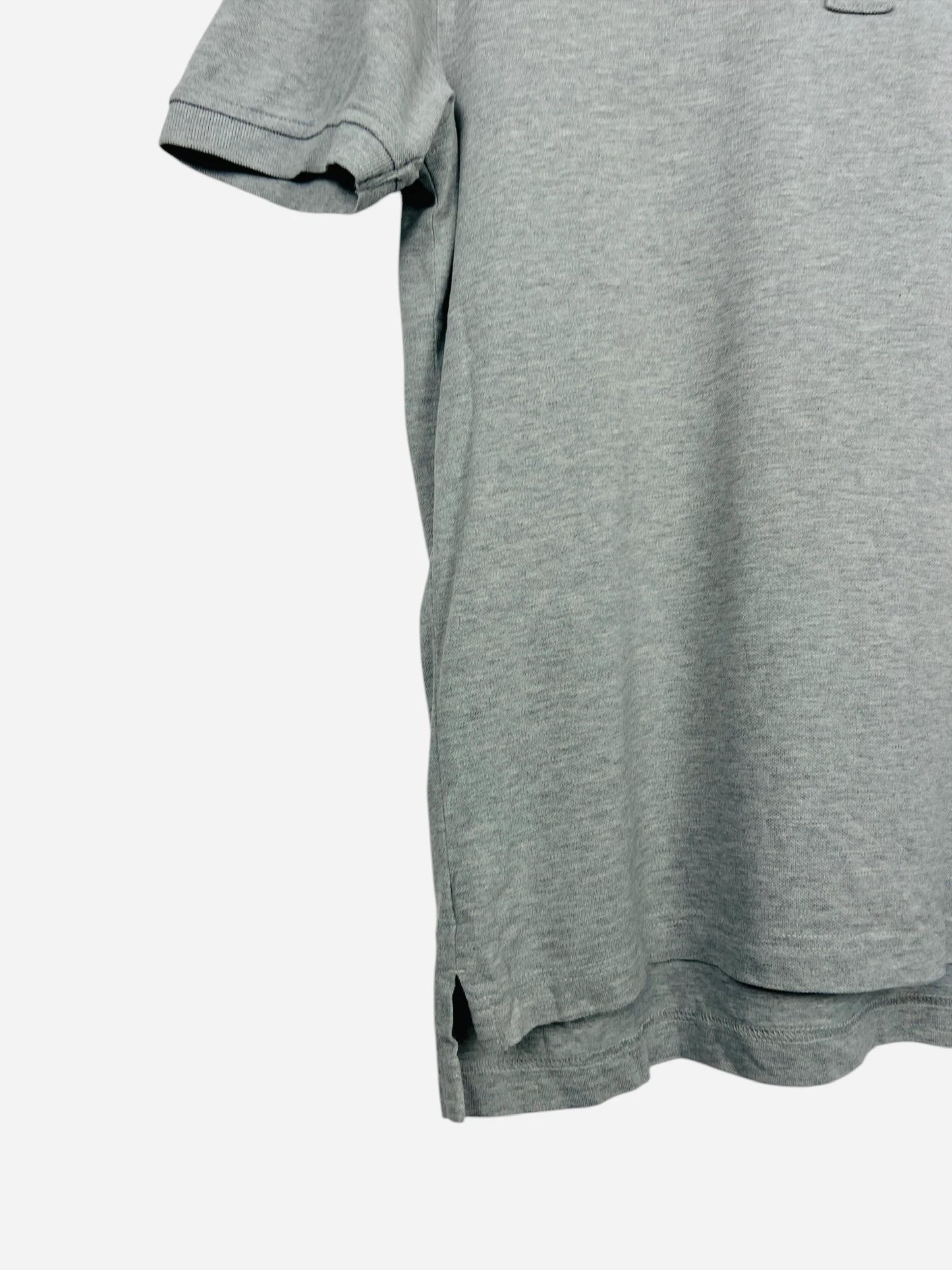 Polo Tommy Hilfiger Logo Brodé Uni Gris - M (B77)