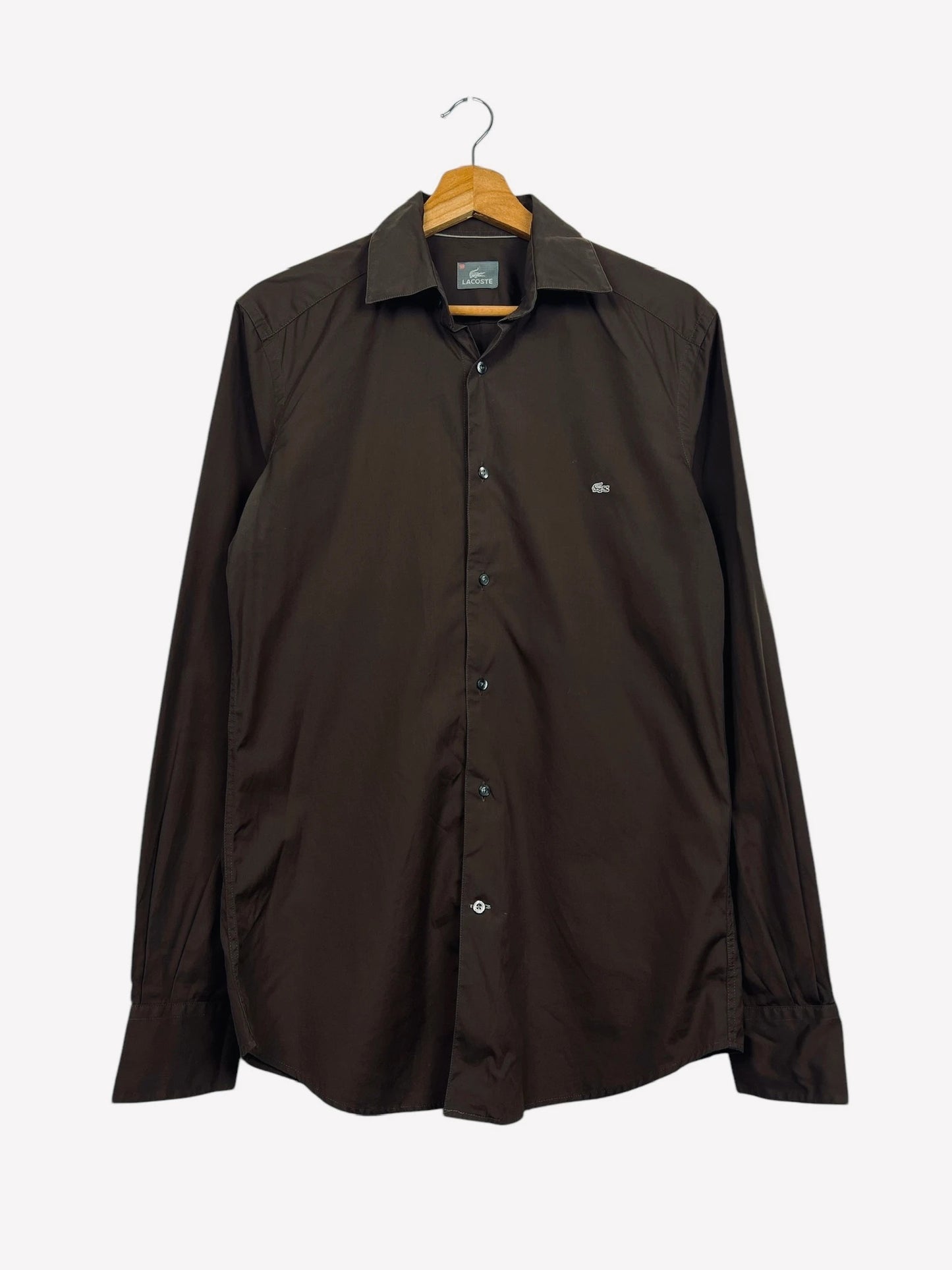 Chemise Lacoste Manches Longues Vintage Marron - S (B78)