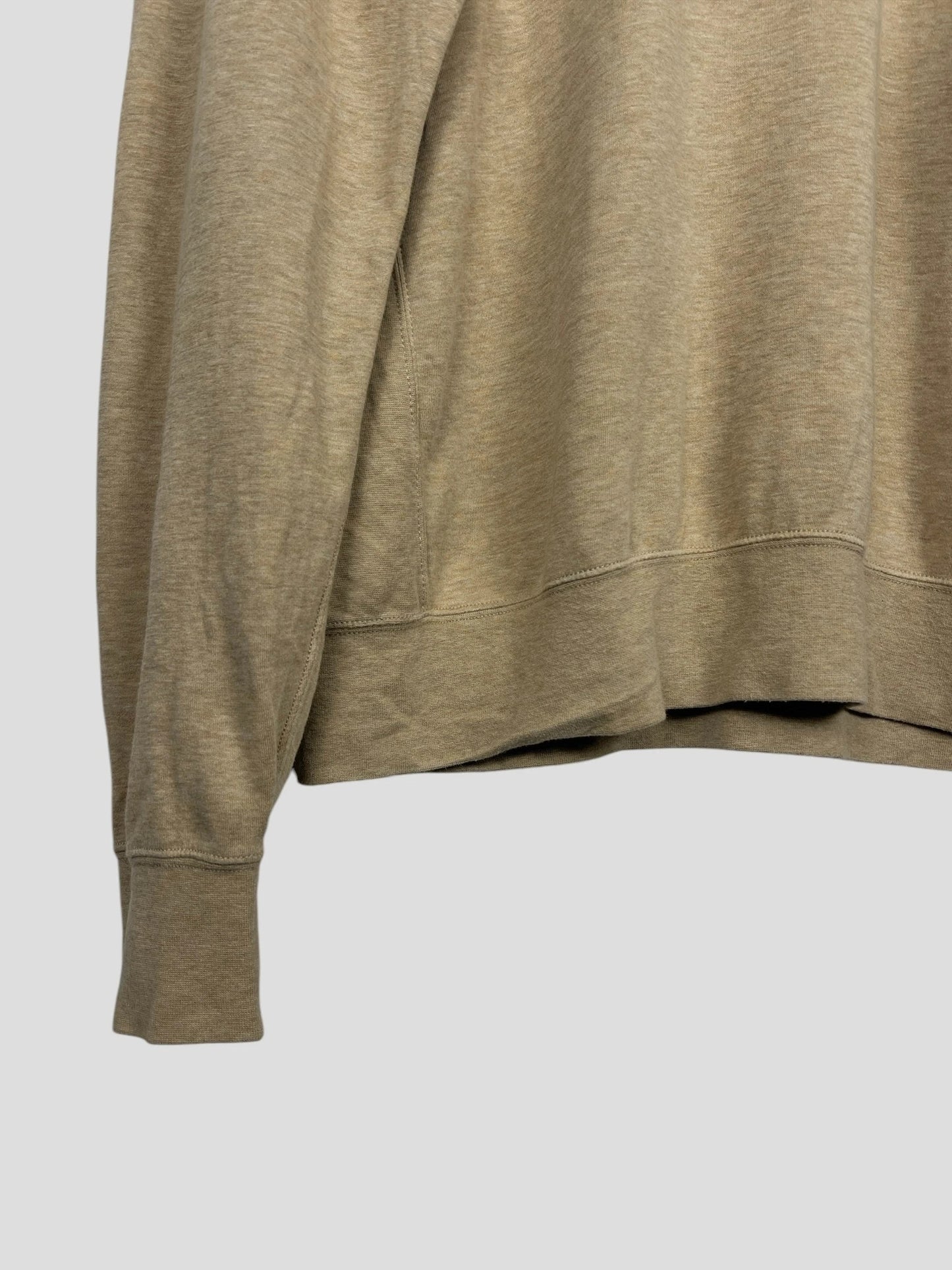 Pull Sweat Col Montant Crewneck Vintage Sweat Crème - L (B82)