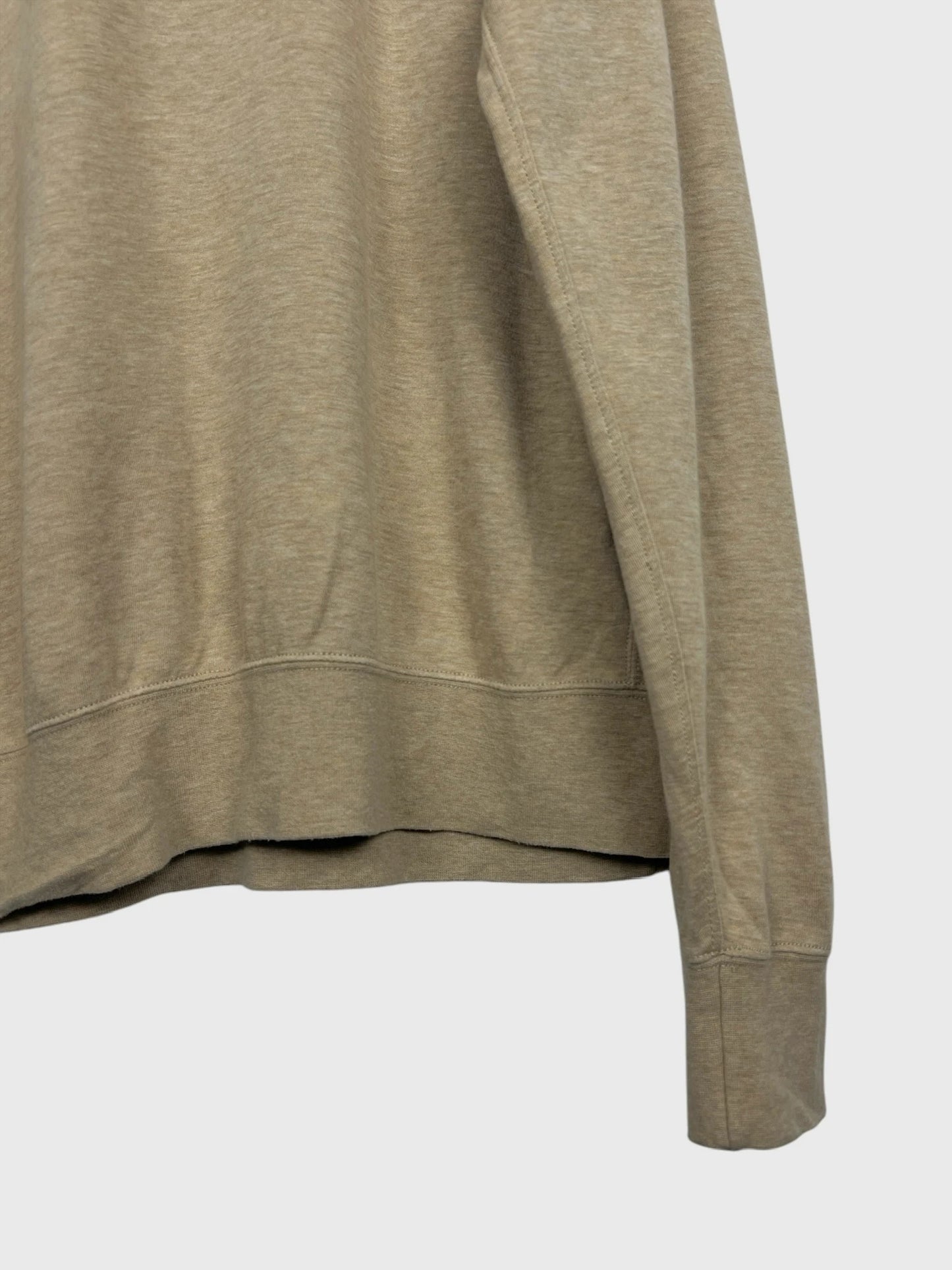 Pull Sweat Col Montant Crewneck Vintage Sweat Crème - L (B82)
