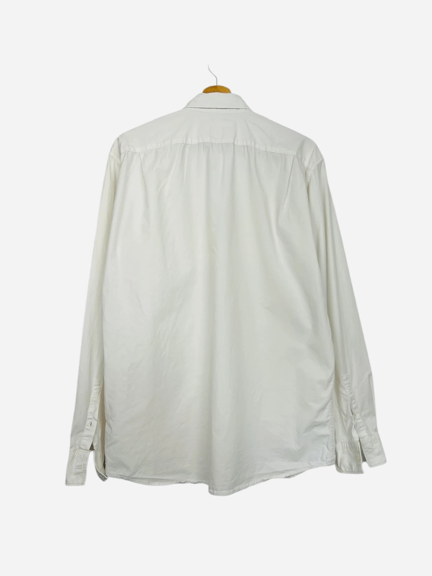 Chemise Lacoste Manches Longues Vintage Blanc - M (B86)