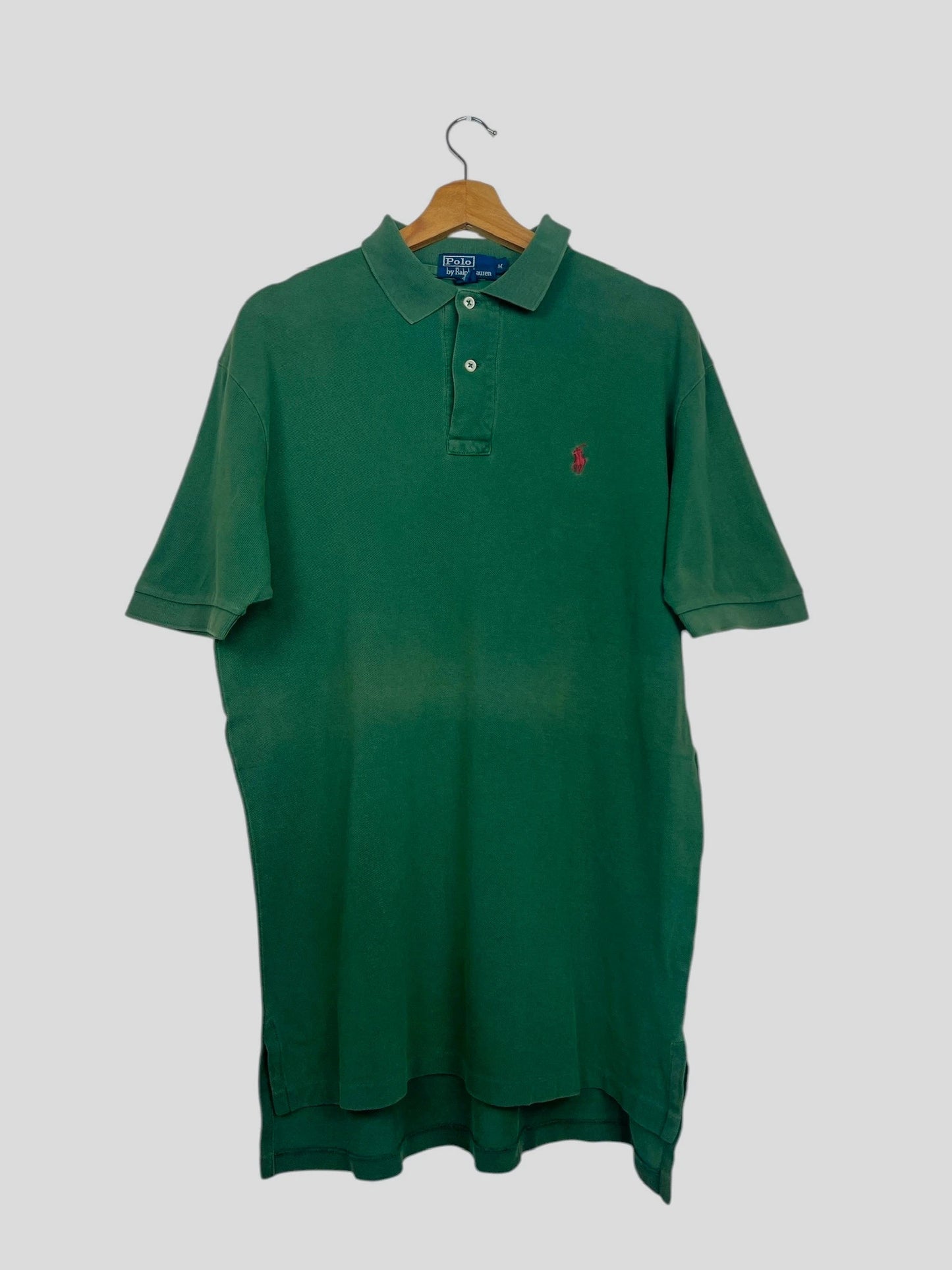Polo Ralph Lauren Brodé Uni Vert - M (B88)