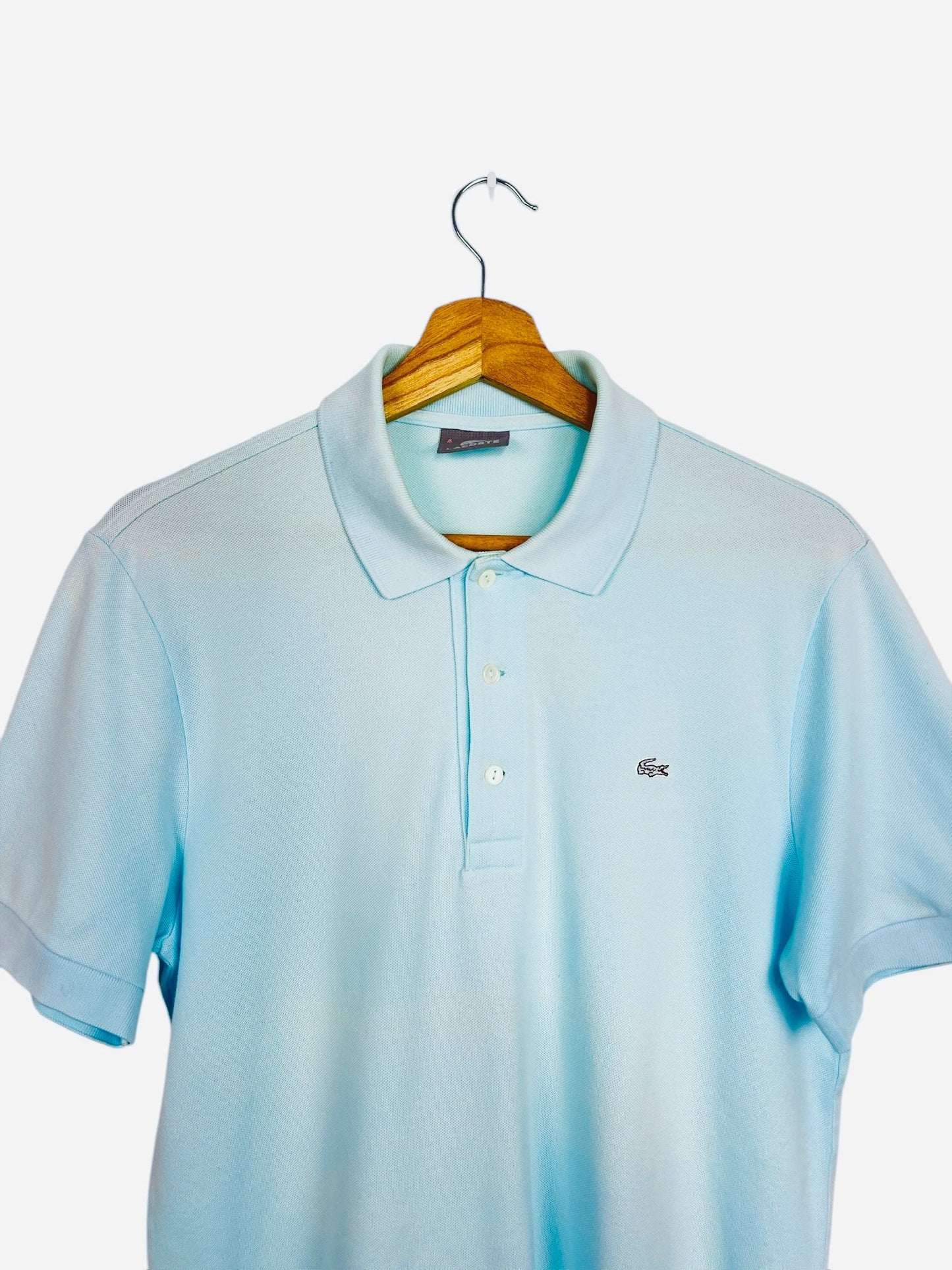 Polo Lacoste Brodé Uni Bleu Ciel - M (B90)