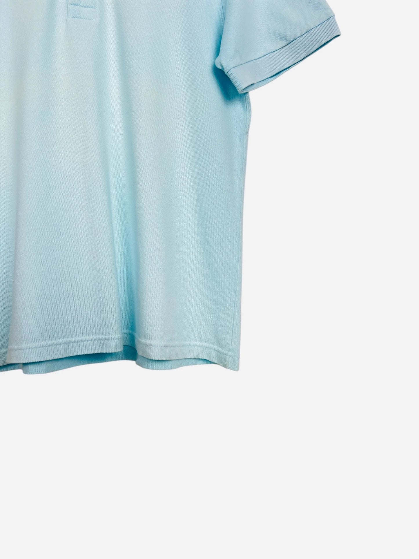 Polo Lacoste Brodé Uni Bleu Ciel - M (B90)