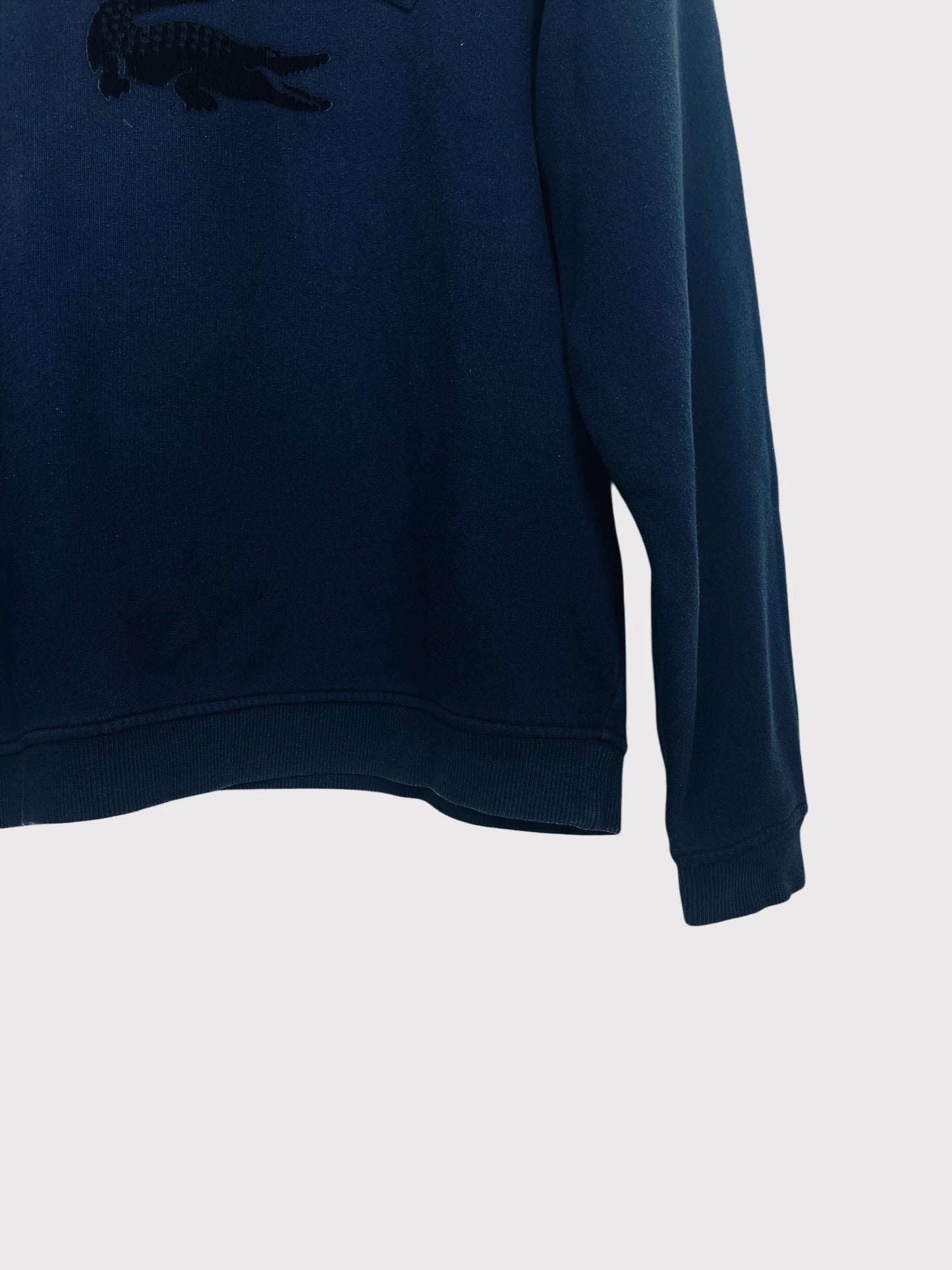 Pull Crewneck Col U Sweat Lacoste Marine - M (B95)