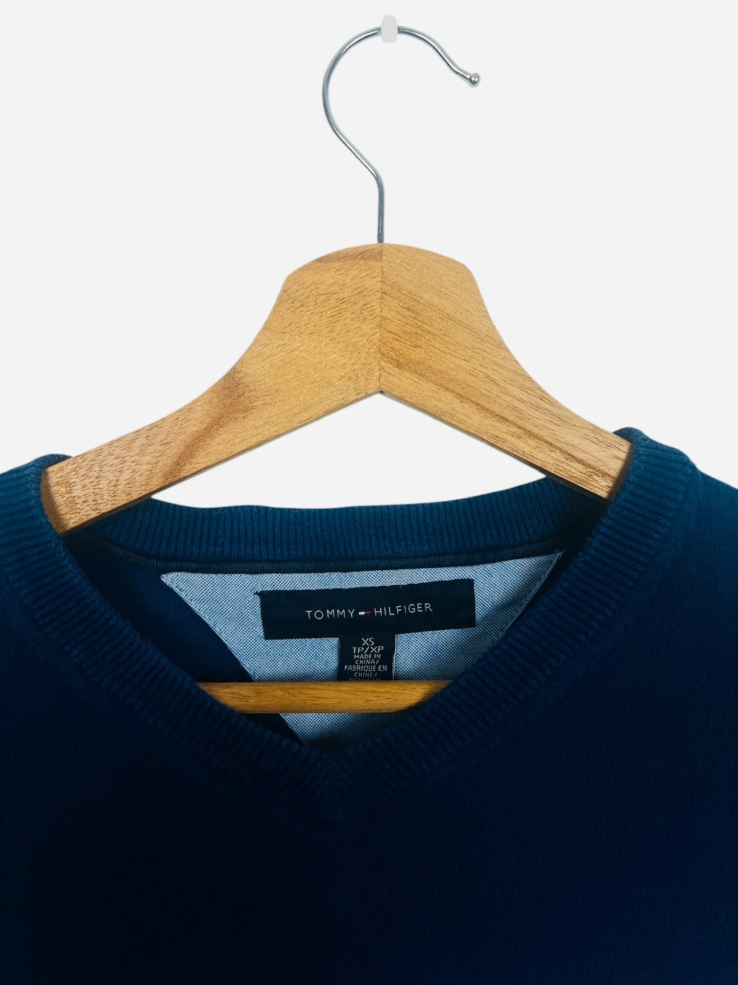 Pull Crewneck Col V Sweat Tommy Hilfiger Marine - XS (B96)