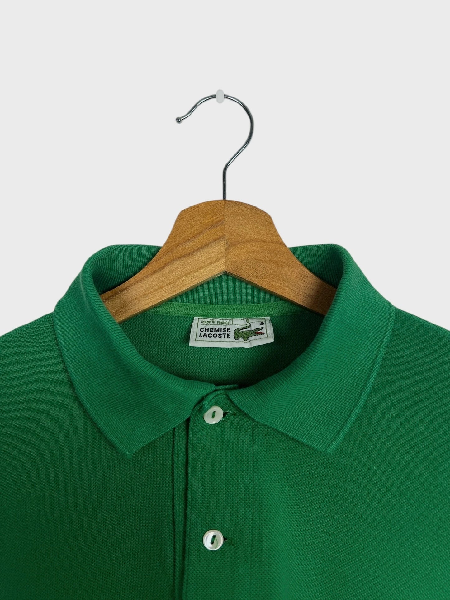 Polo Lacoste Vert Sport Vintage Made in France- L (AG16)