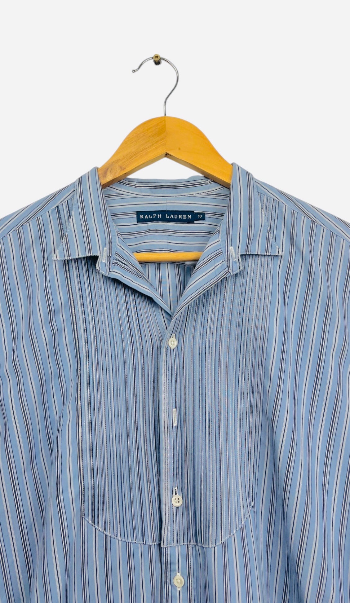 Chemise à rayures Ralph Lauren Bleu - L (B162)
