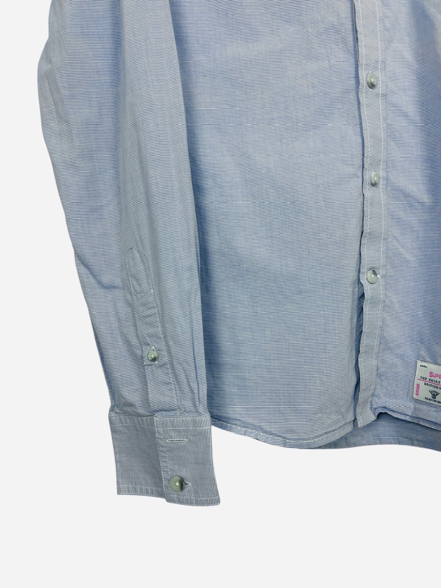 Chemise Uni Style Superdry Bleu Clair Class - L (B114)