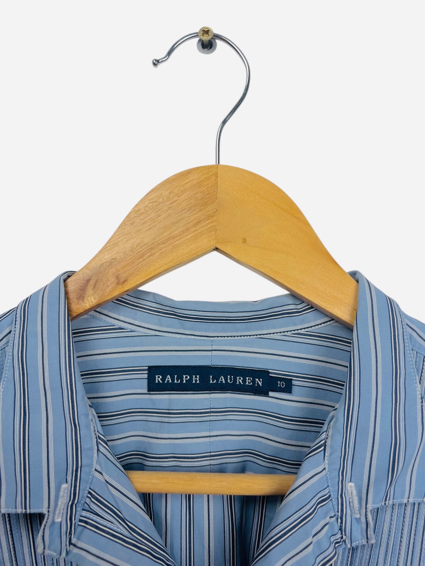 Chemise à rayures Ralph Lauren Bleu - L (B162)