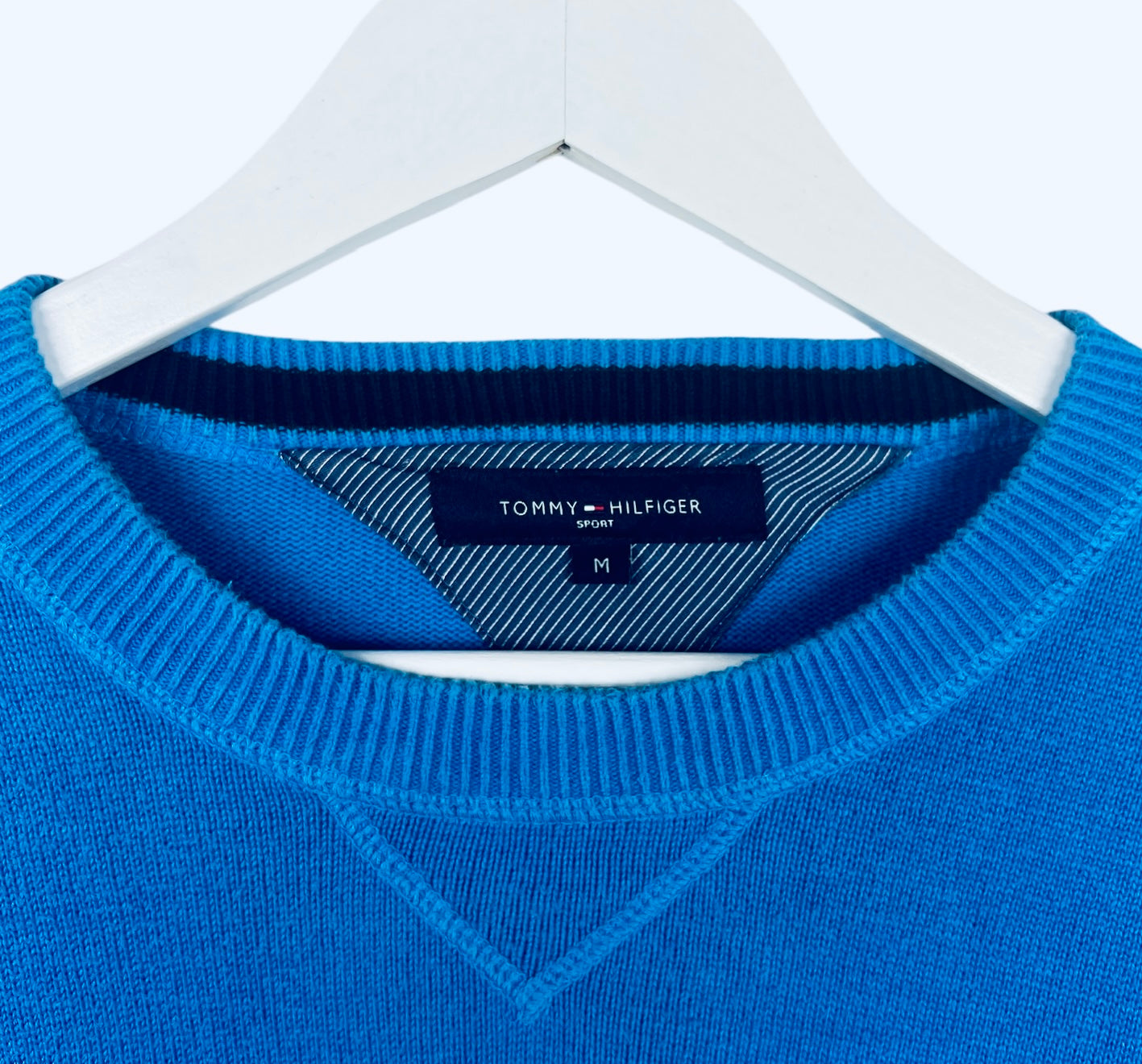Pull Crewneck Tommy Hilfiger Bleu Vintage - M (B01)