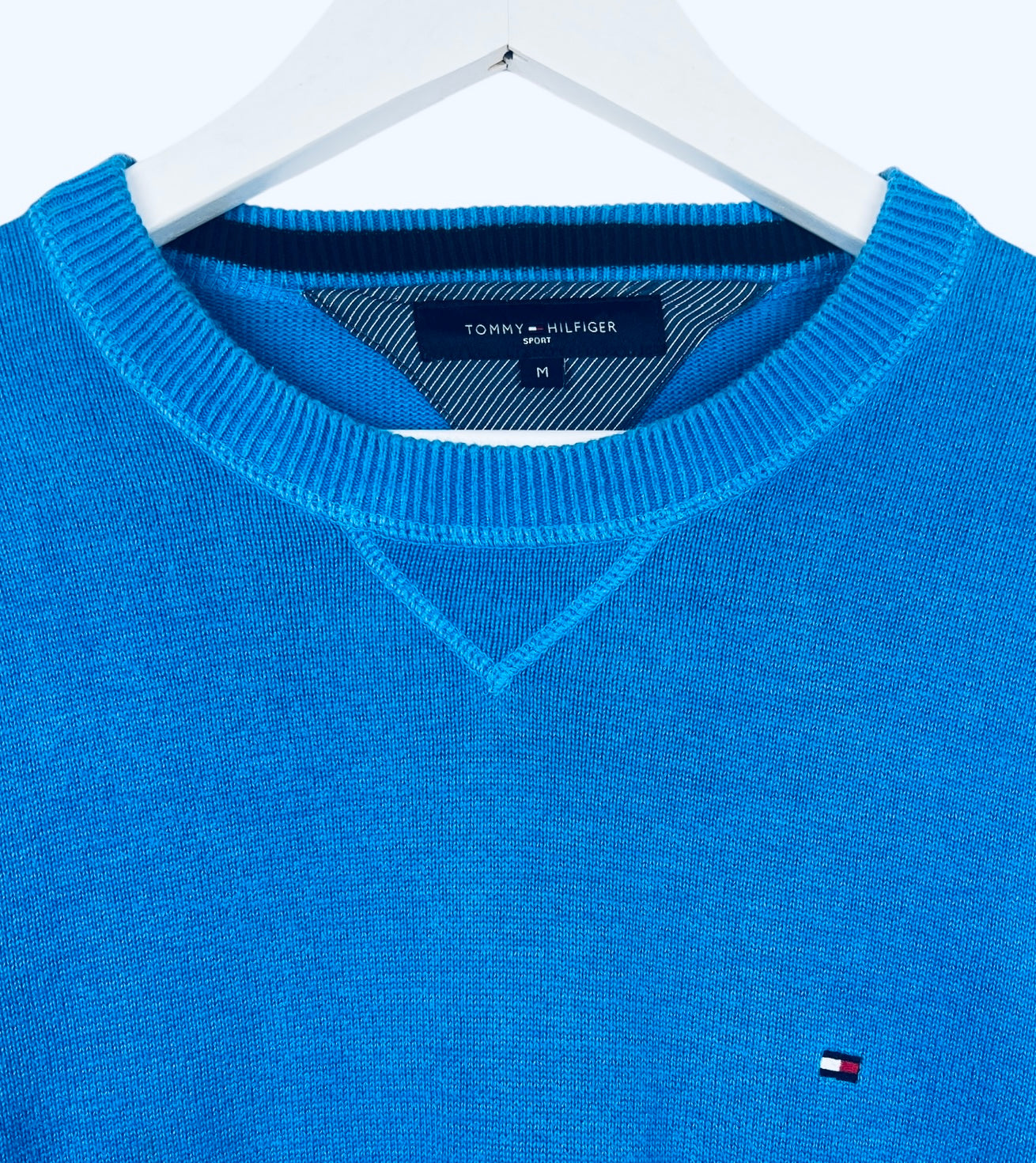 Pull Crewneck Tommy Hilfiger Bleu Vintage - M (B01)