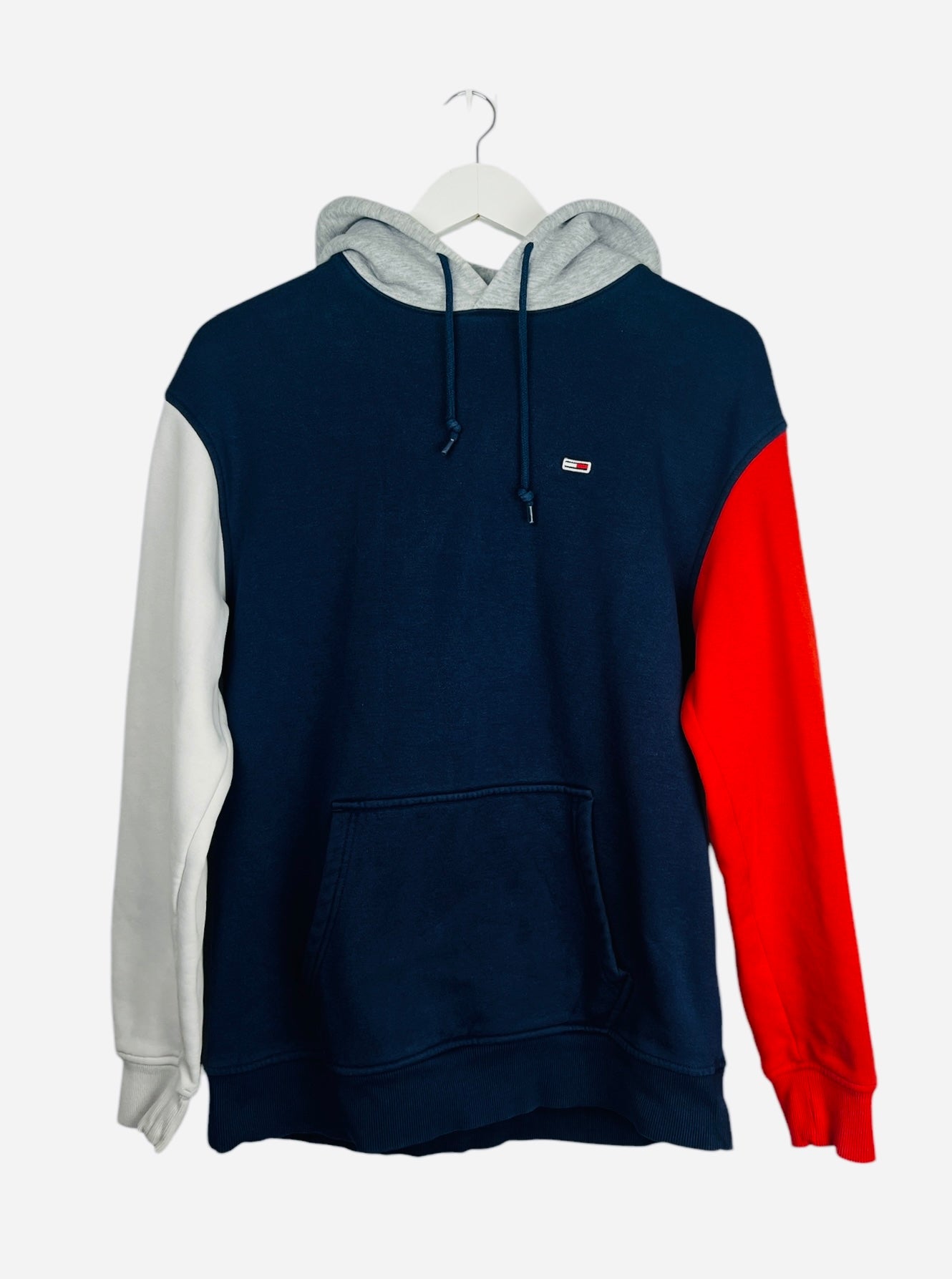 Pull Hoodies à capuche Tommy Hilfiger Blanc, Marine & Gris - S (B31)